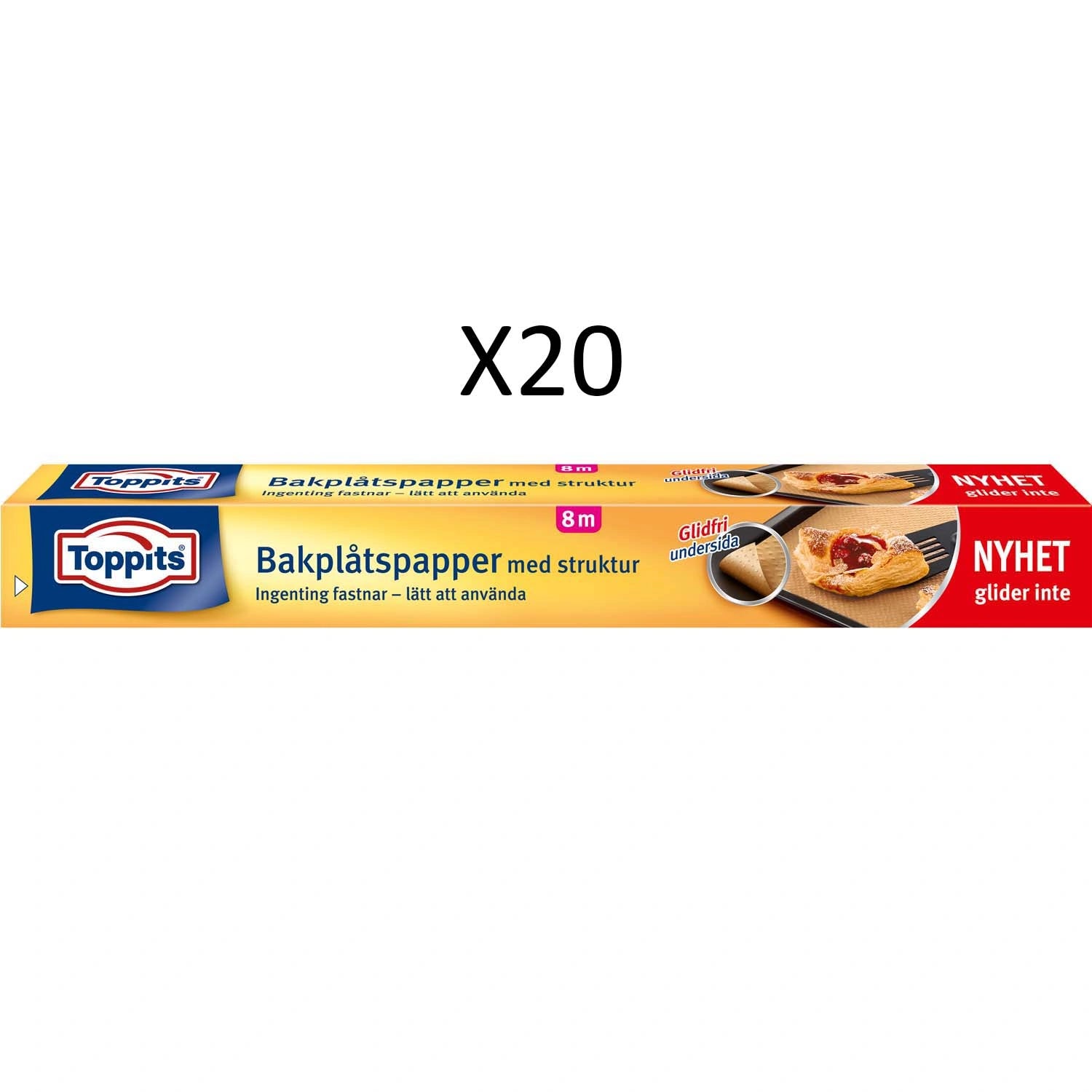 Bakplåtspapper Rulle 8M Glidfri (20st DFP)