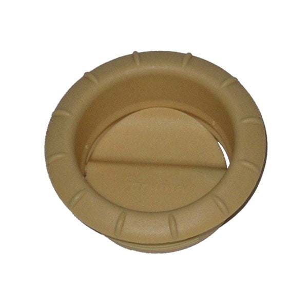 Luftutsläpp. Beige.