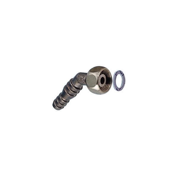 Slangnippel 45˚ i metall