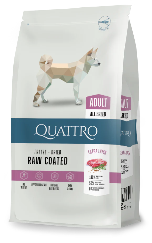 Quattro All Breed Adult, Lamb & Rice 3kg