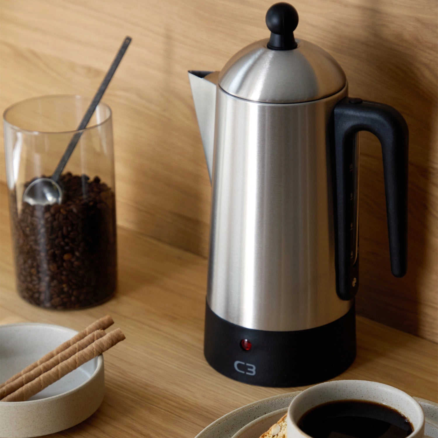Perkolator Design Borstat Rostfritt stål 10kp