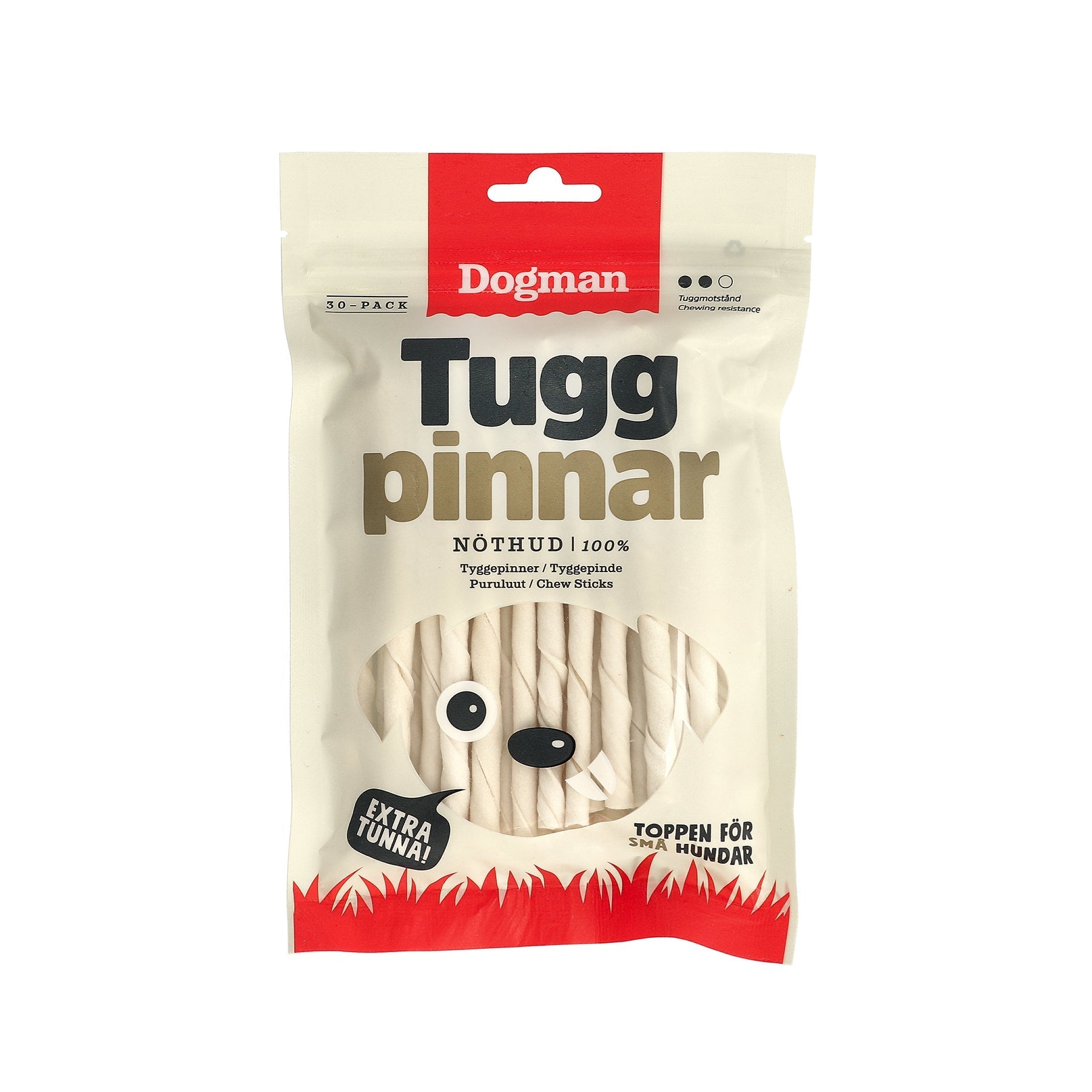 Tuggpinnar Rullade 30p Vit 12,5cm