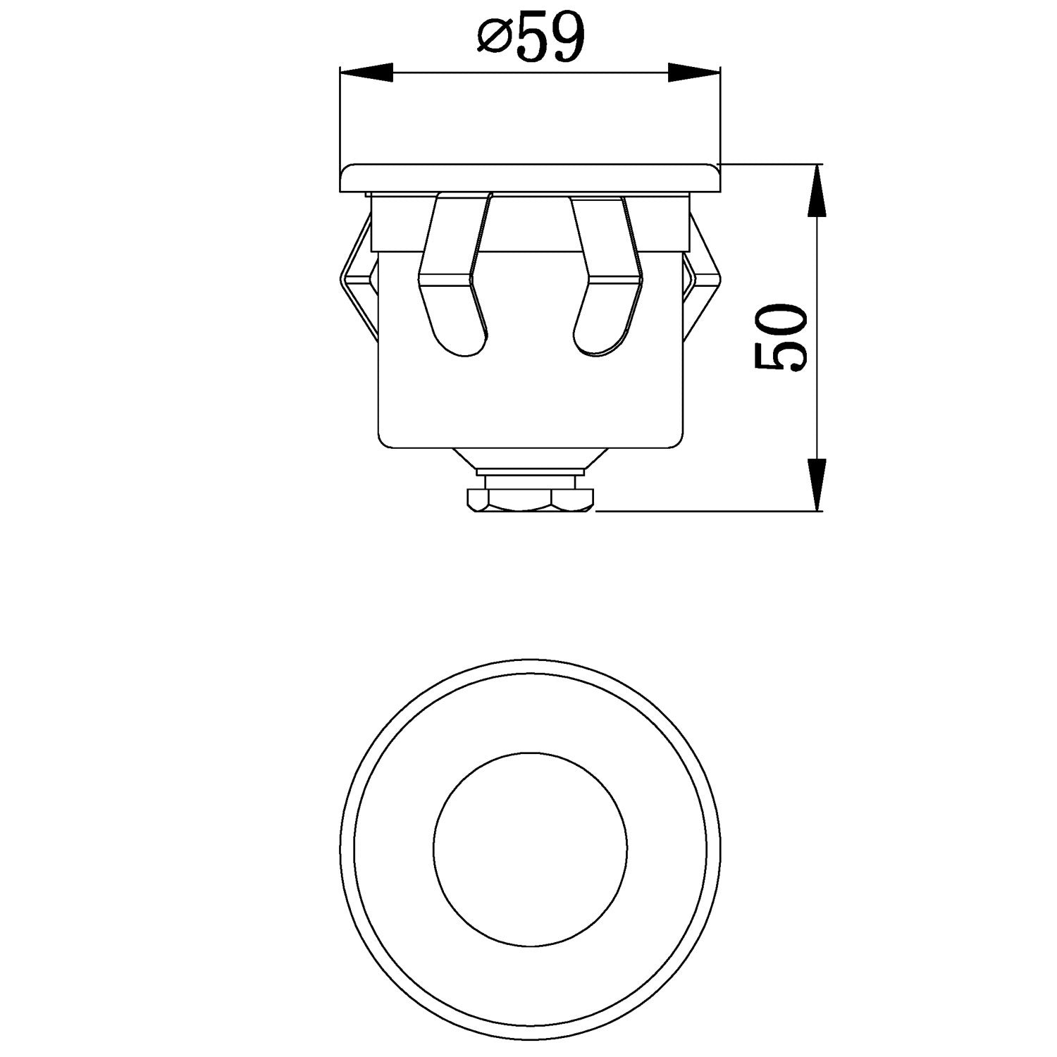 Terra infälld armatur Aluminium