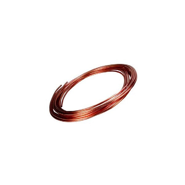 Mjukglödgat kopparrör Ø 10 x 0,8 mm. 25 m/rulle.