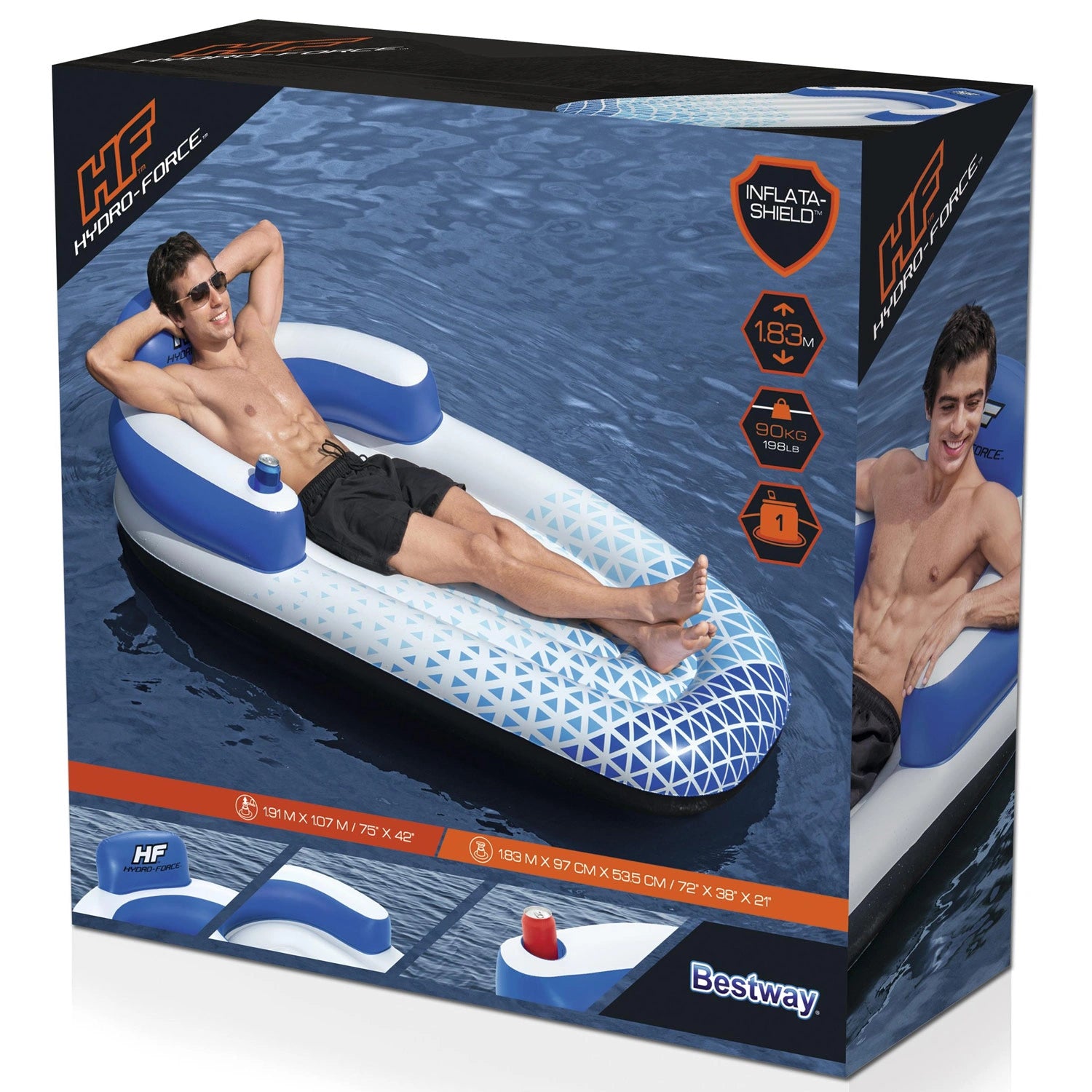 Indigo Wave Lounge 1.91m x 1.07m