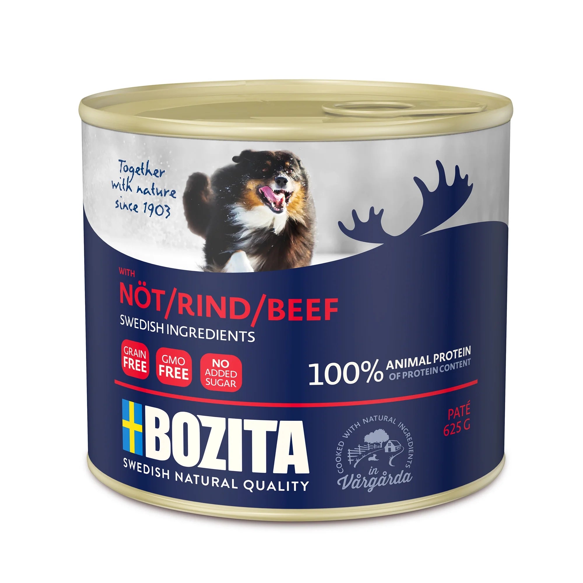 Paté Våtfoder För Hund Med Nöt 625g