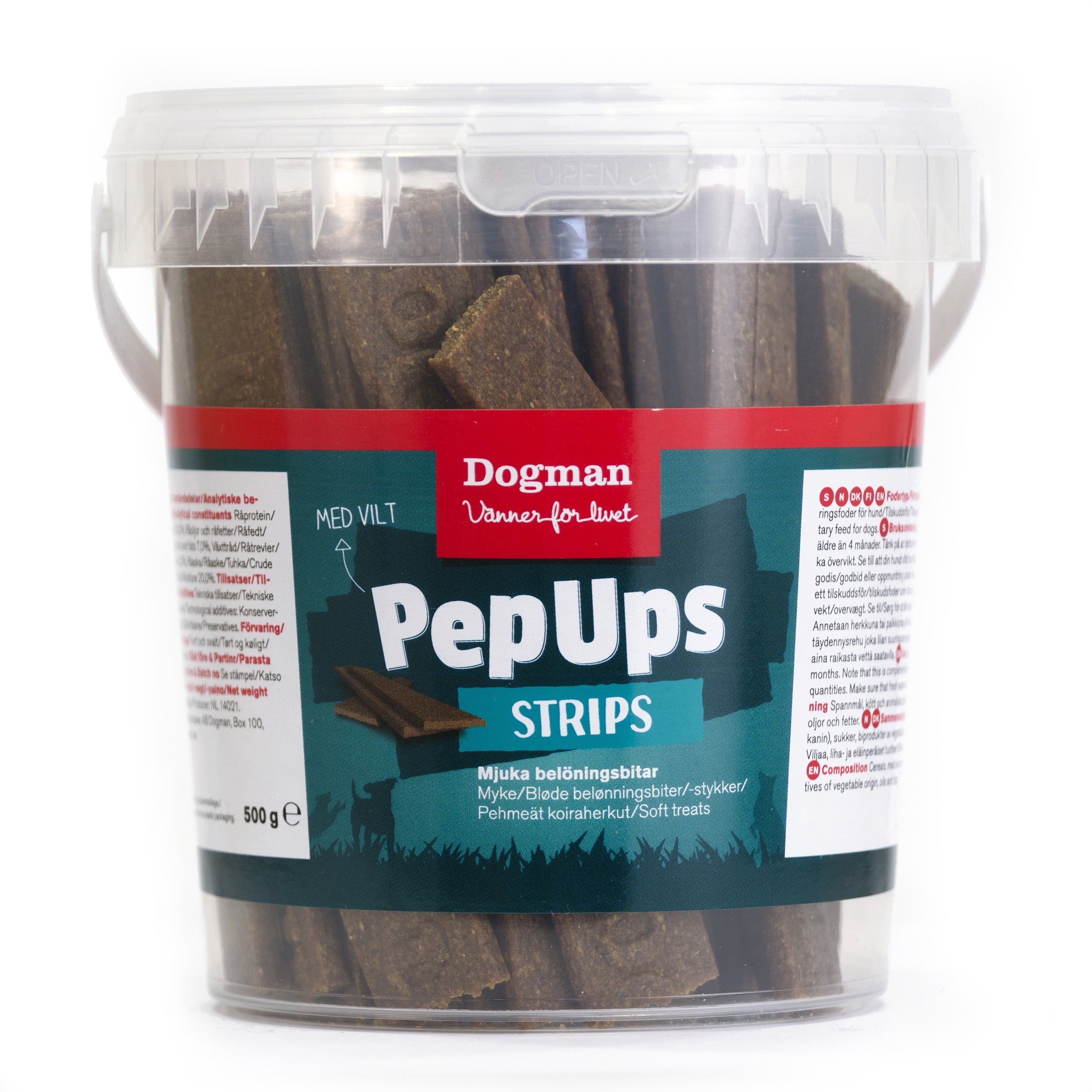 Pepups Strips Vilt Hundgodis 500g