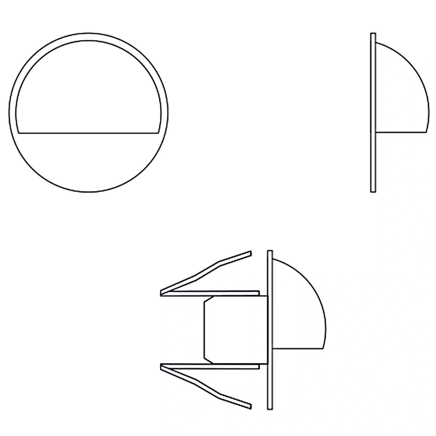 Aries 4 lampor 10lm Ø3,5cm Zink