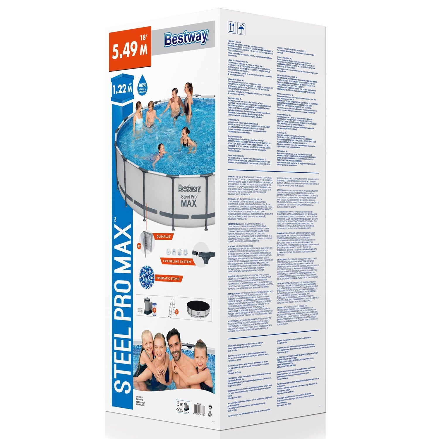 Pool Steel Pro Max 5,49 x 1,22m ClickConnect