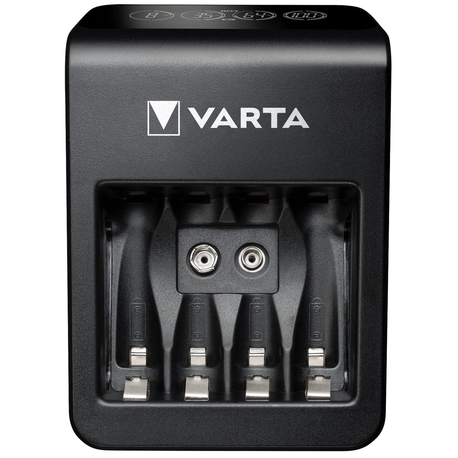Batteriladdare LCD Plug Carger+ AA/AAA/9V inkl 4xAA