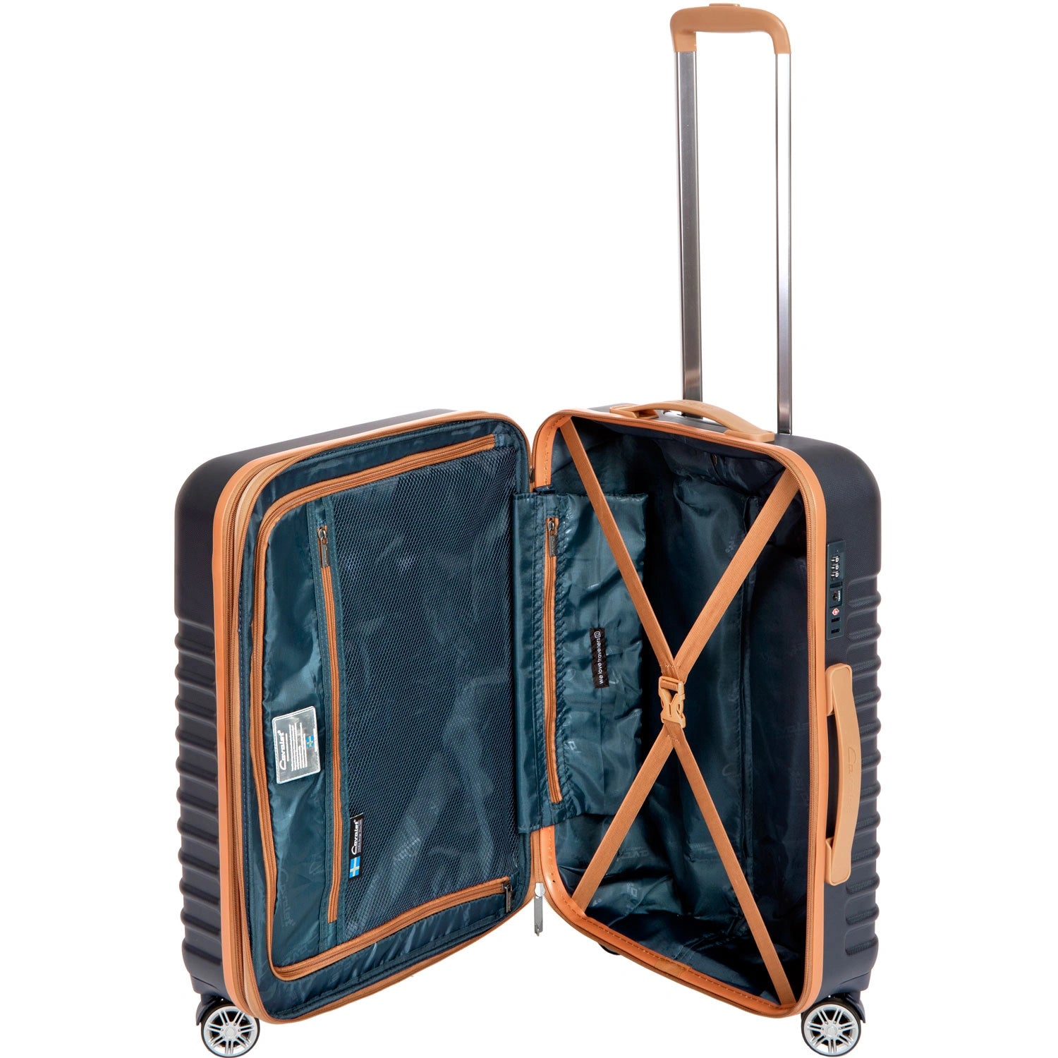 Resväska Pasadena Medium Dark Blue/Tan