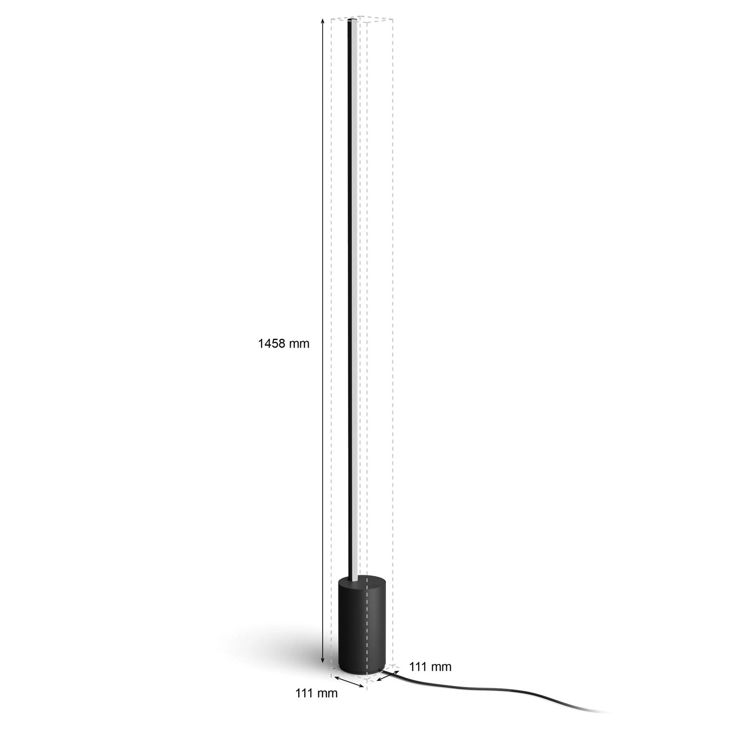 Gradient Signe Golvlampa White and Color Ambiance Svart