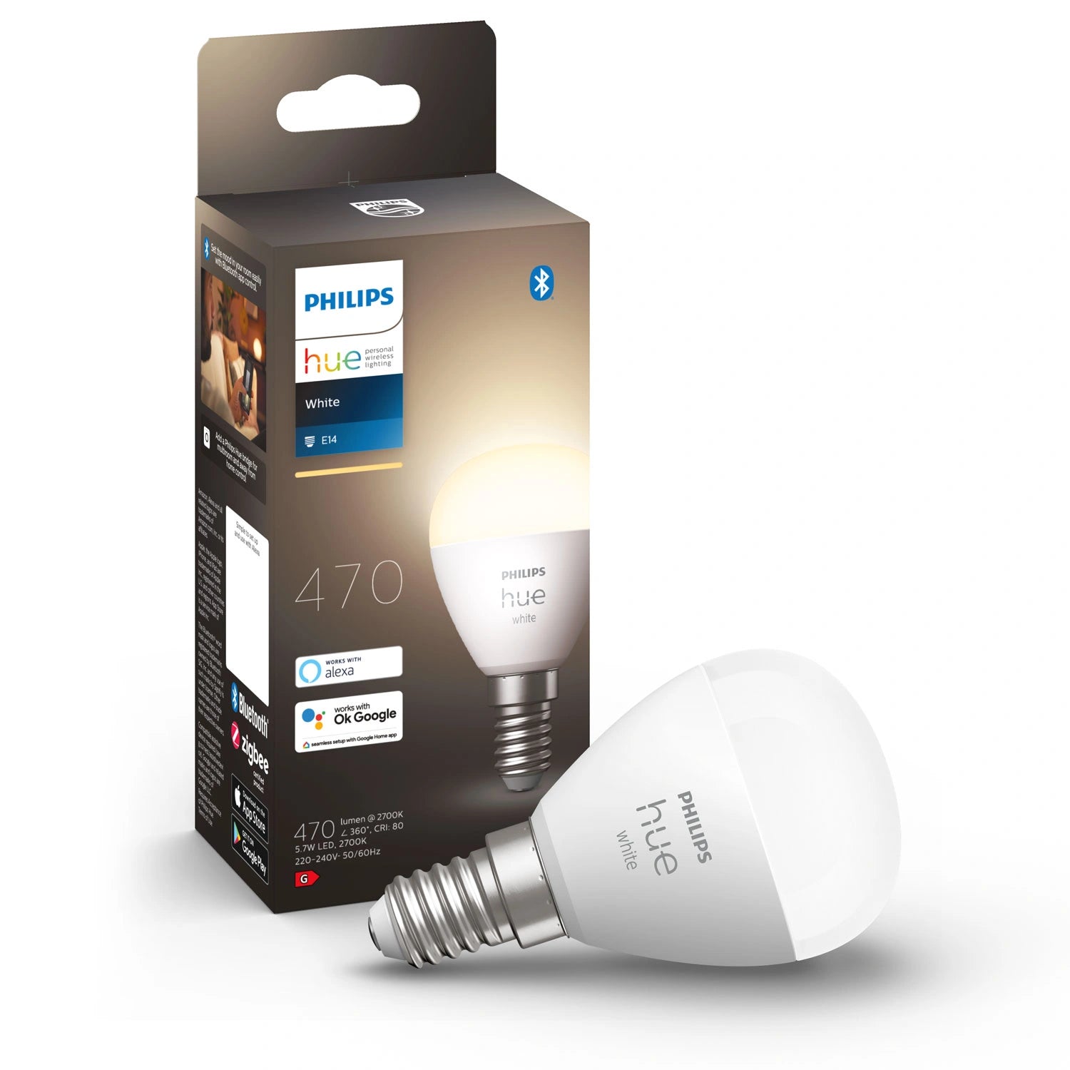 White E14 P45 Klot 470 lm 1-pack
