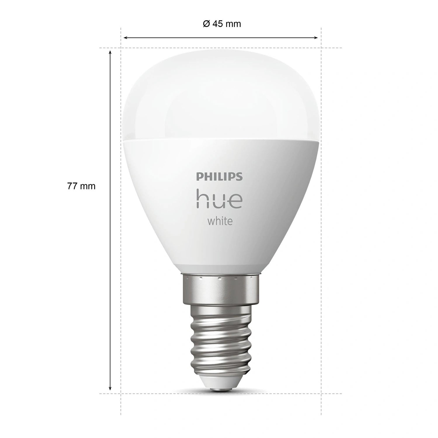 White E14 P45 Klot 470 lm 2-pack
