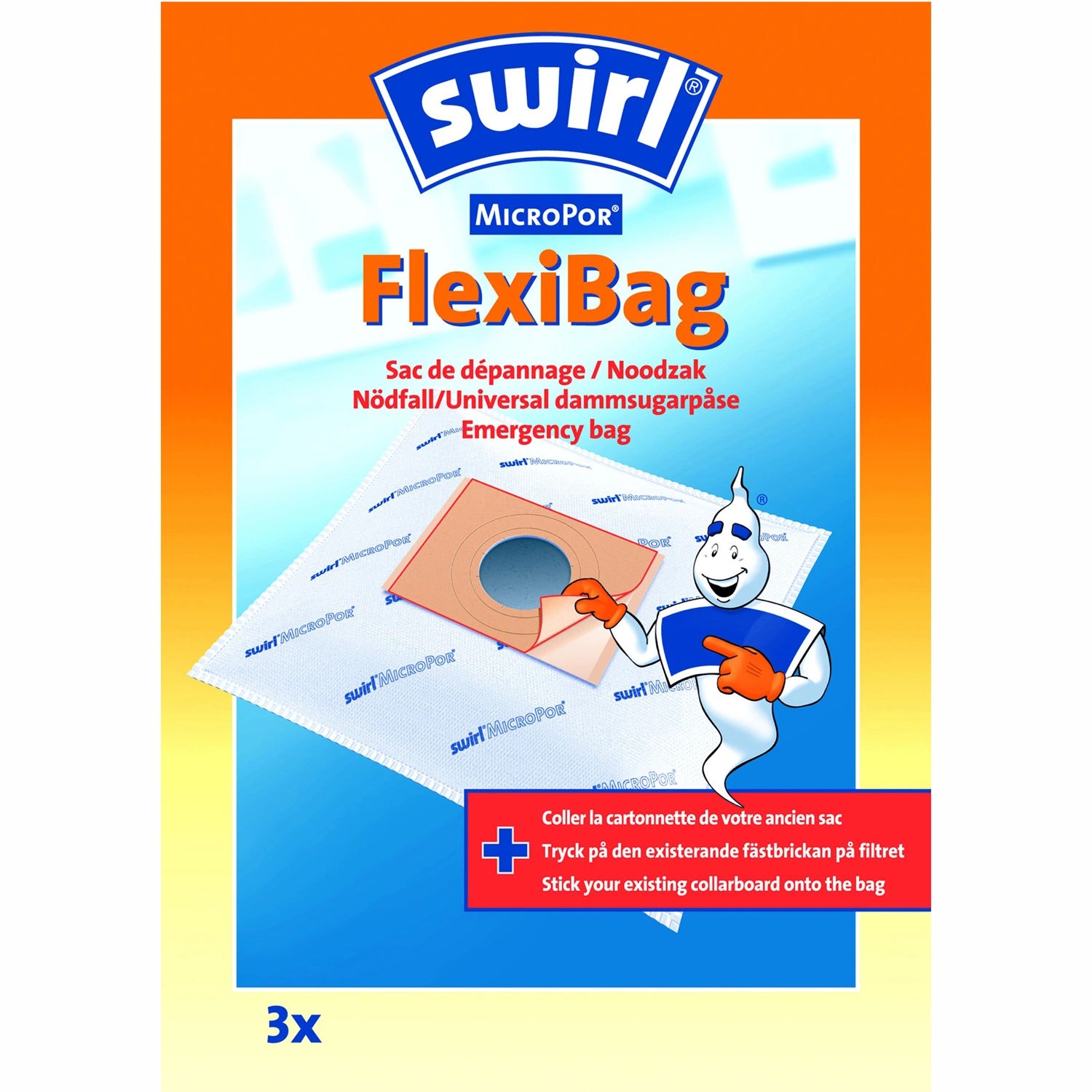 Dammsugarpåsar SOS Flexibag 3st X 3st DFP