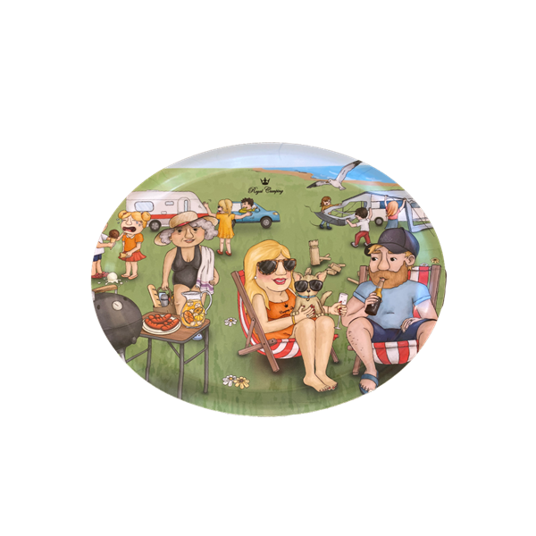 Bricka Vacation 33x25 cm. Royal camping.