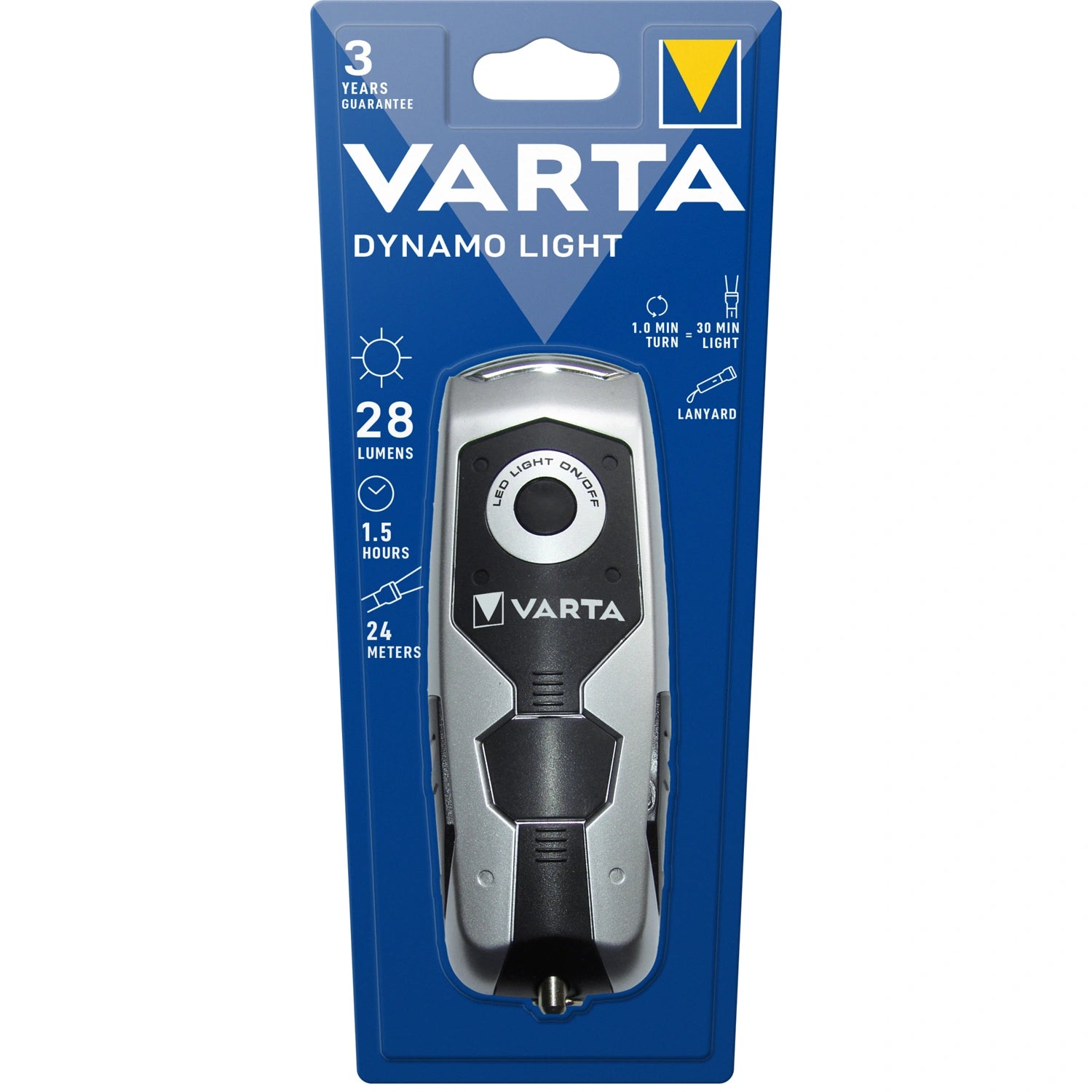 Dynamo Light Vevficklampa 28 lm Silver