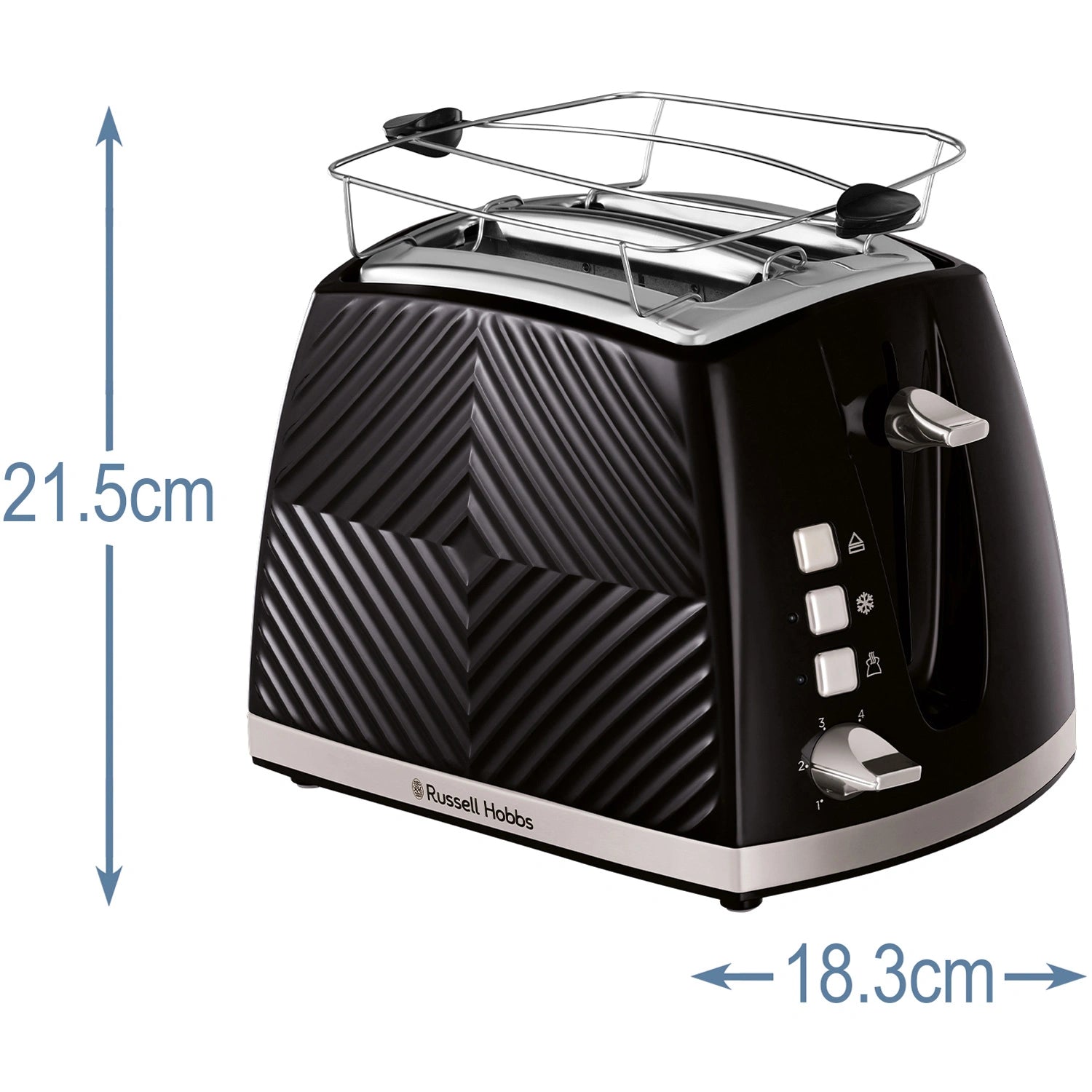 Brödrost Svart Groove 2S Toast 26390-56