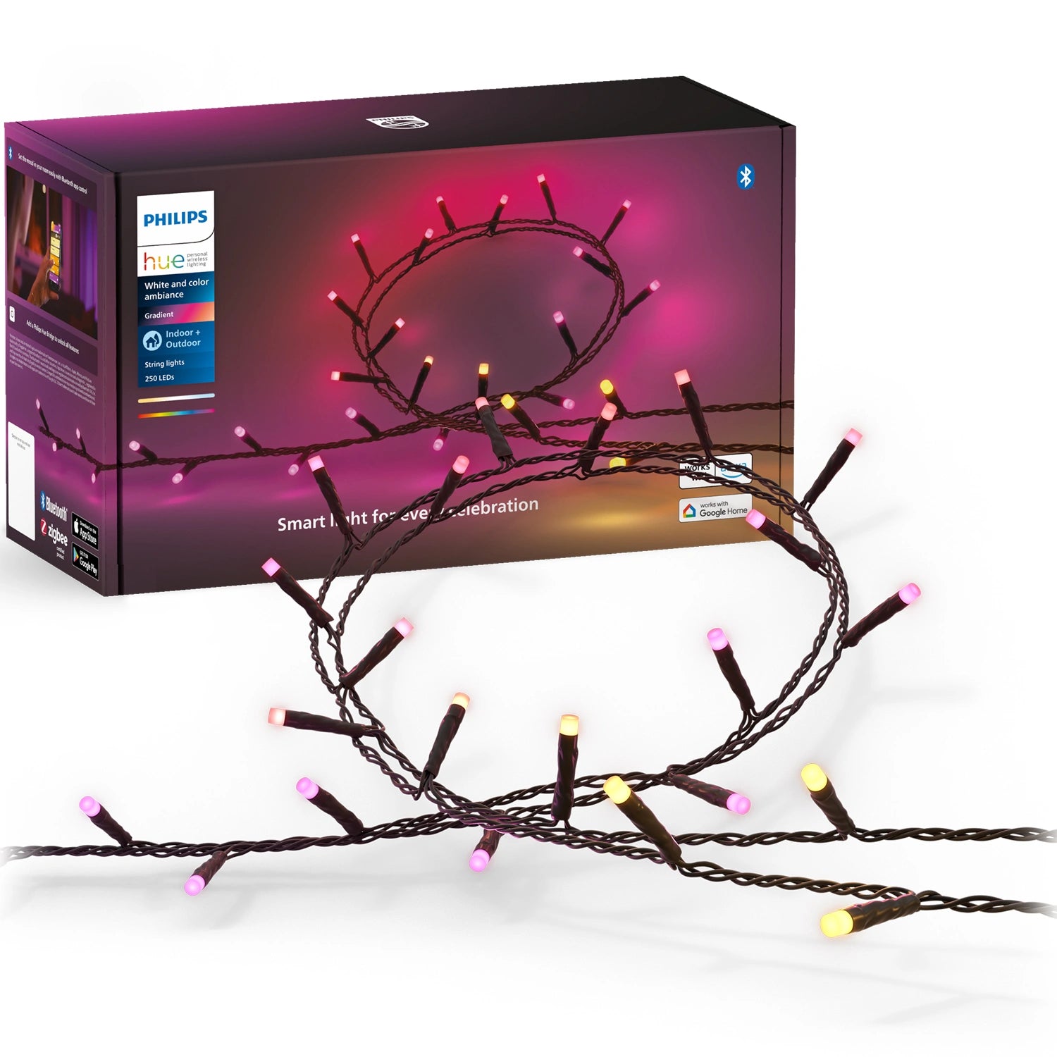 Festavia ljusslinga Inom-/utomhus 250 LED 20m