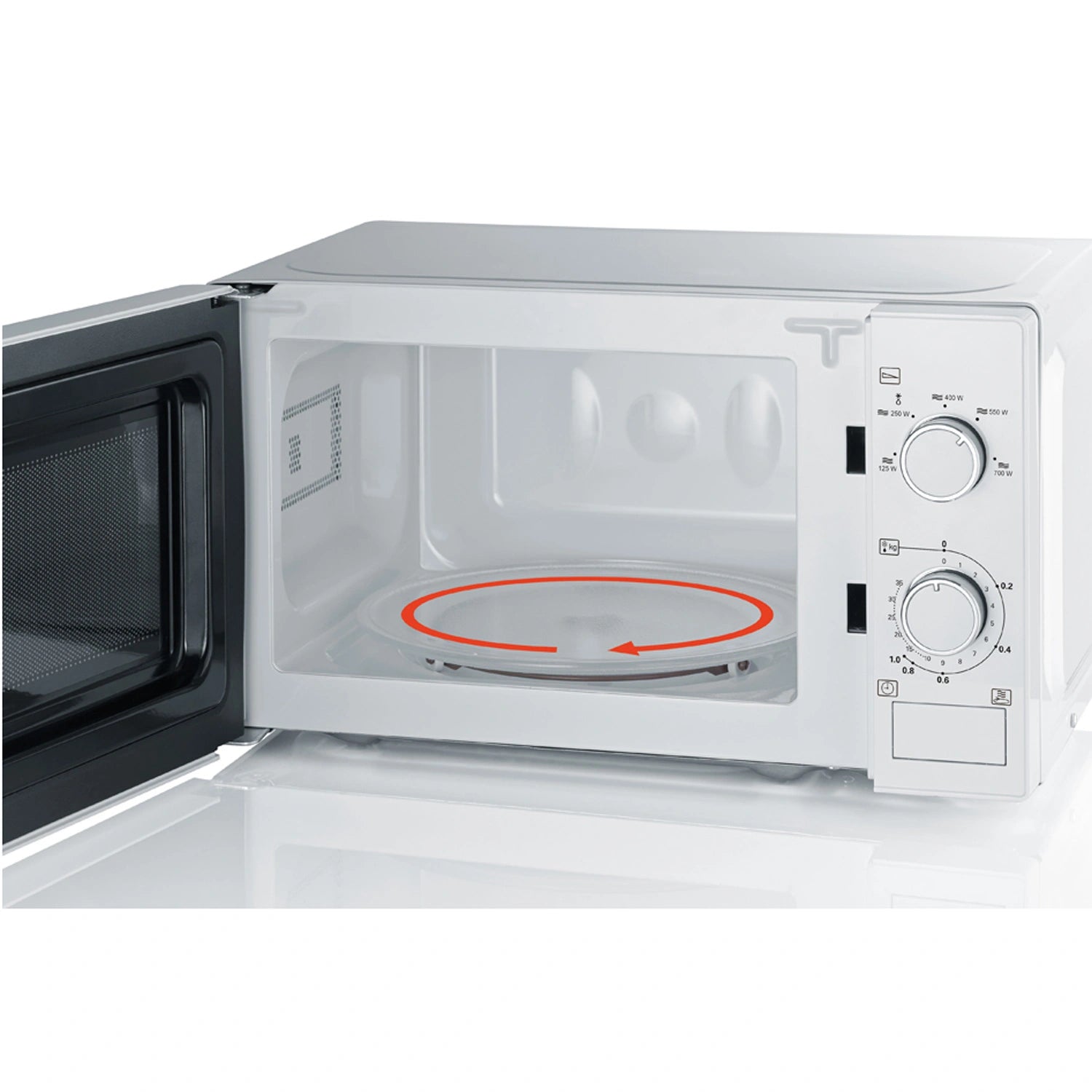 Mikrovågsugn 700W 20 liter MW7770 Vit Mekanisk