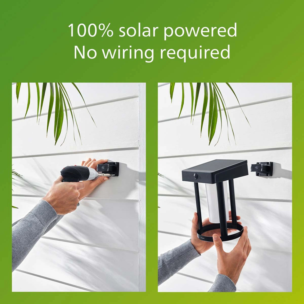 Vapora Vägglampa Solcell LED 200lm Svart