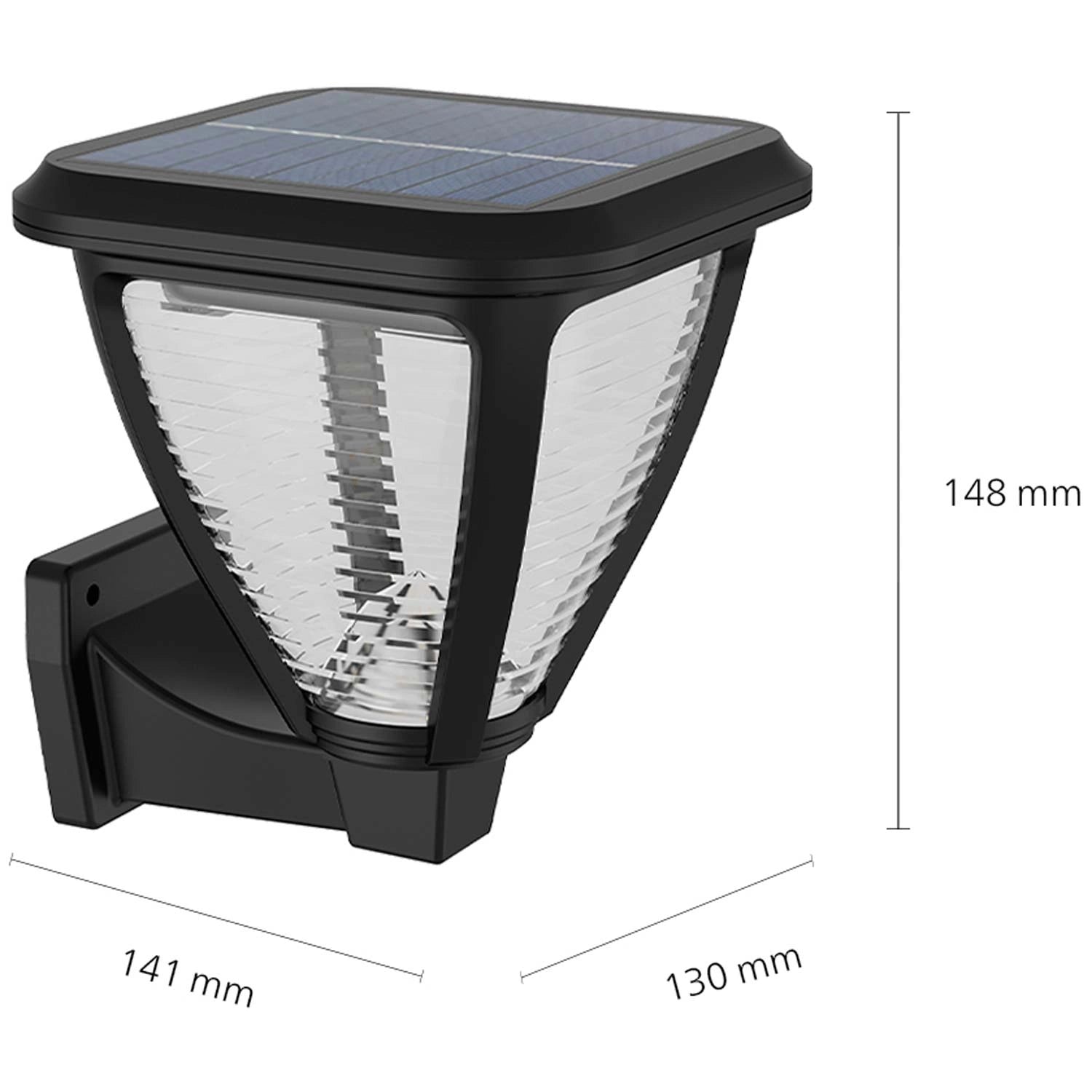 Vapora Vägglampa Solcell LED 200lm Svart