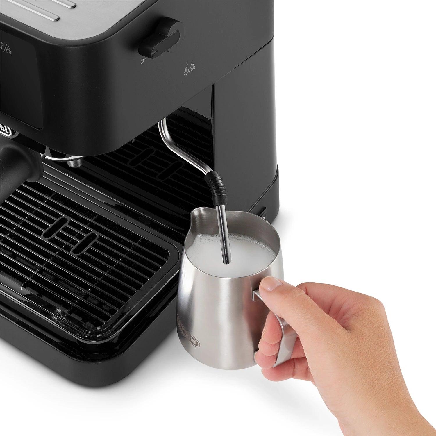 Espressomaskin Manual EC235.BK Stilosa inkl. mjölkskummare