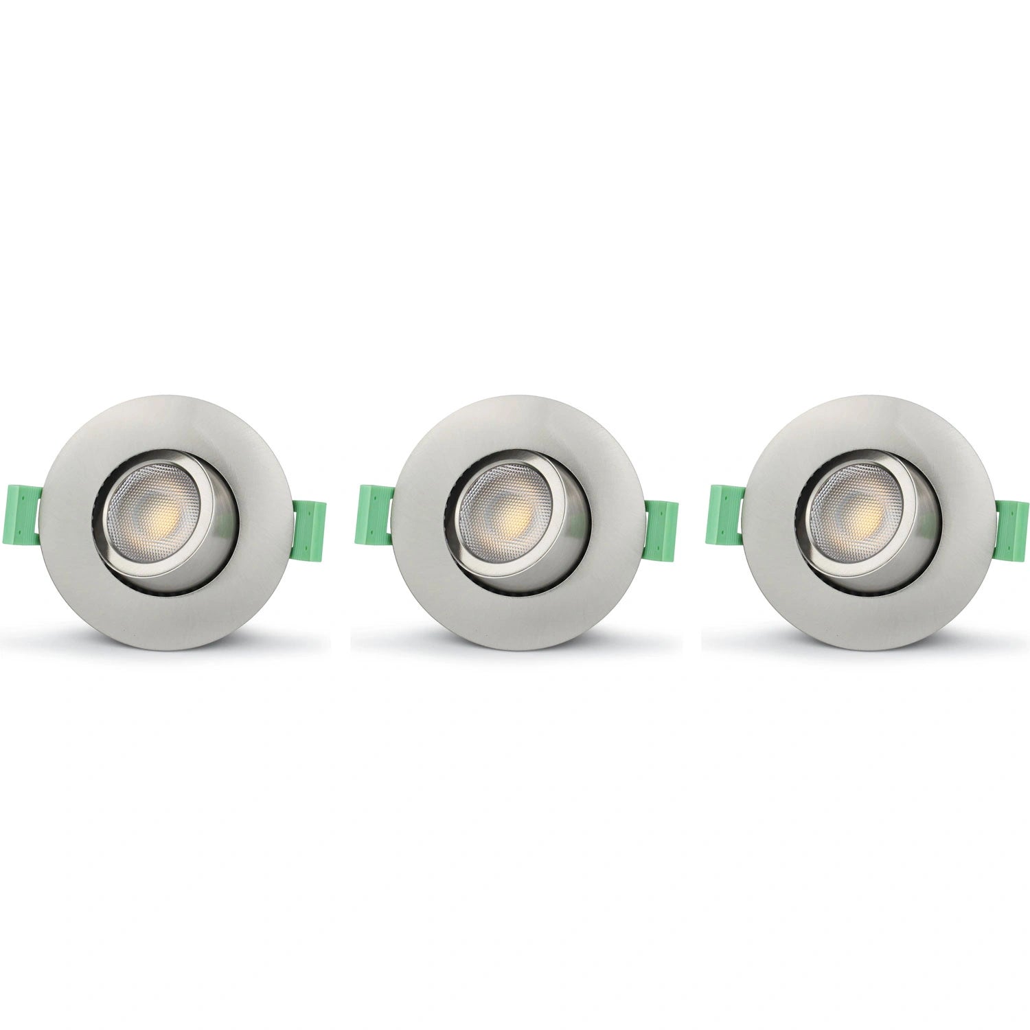 Sanna Dimbar Infälld downlight 3000K/4000K 520lm IP65 3-pack Borstad stål