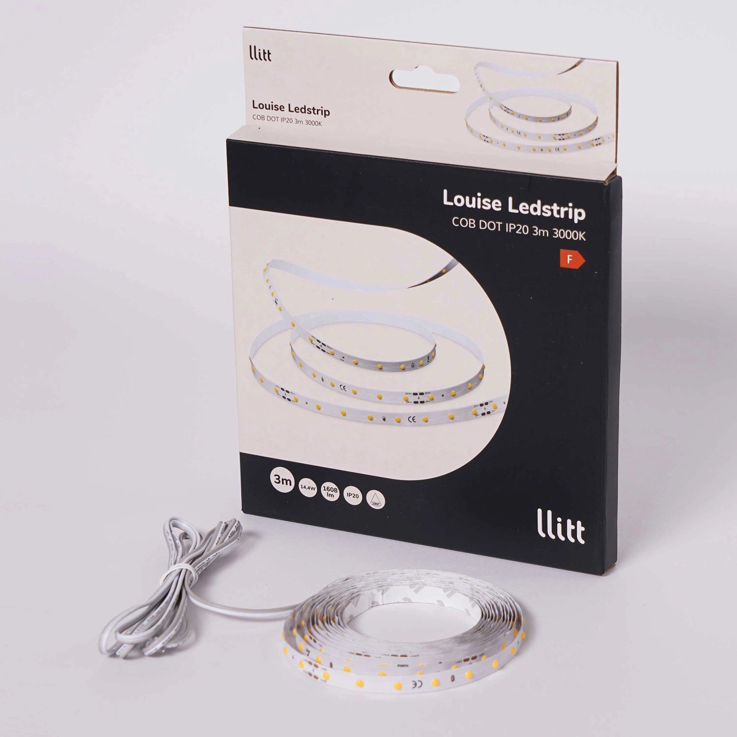 Louise Ledstrip COB-LED DOT utan trafo IP20 3m 3000K