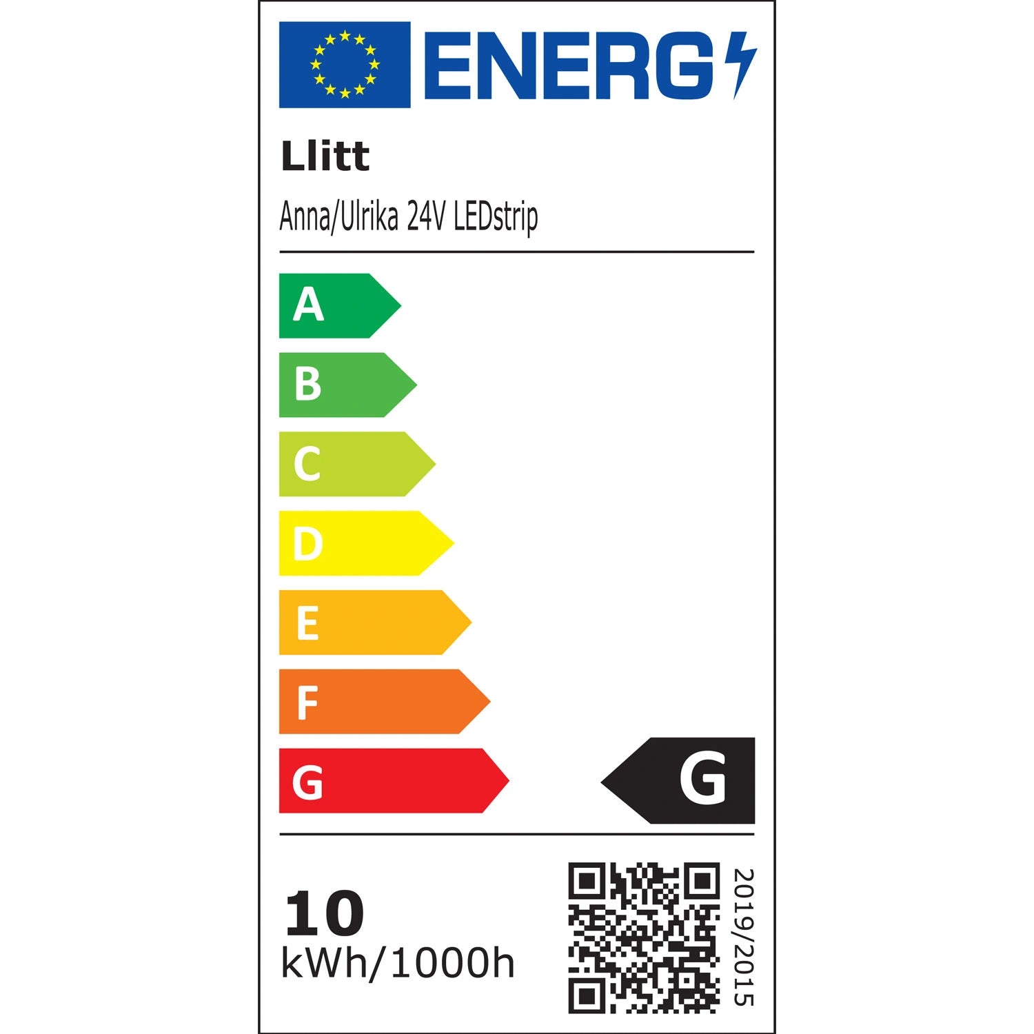Ulrika Ledstrip COB-LED utan trafo IP20 3m 3000K