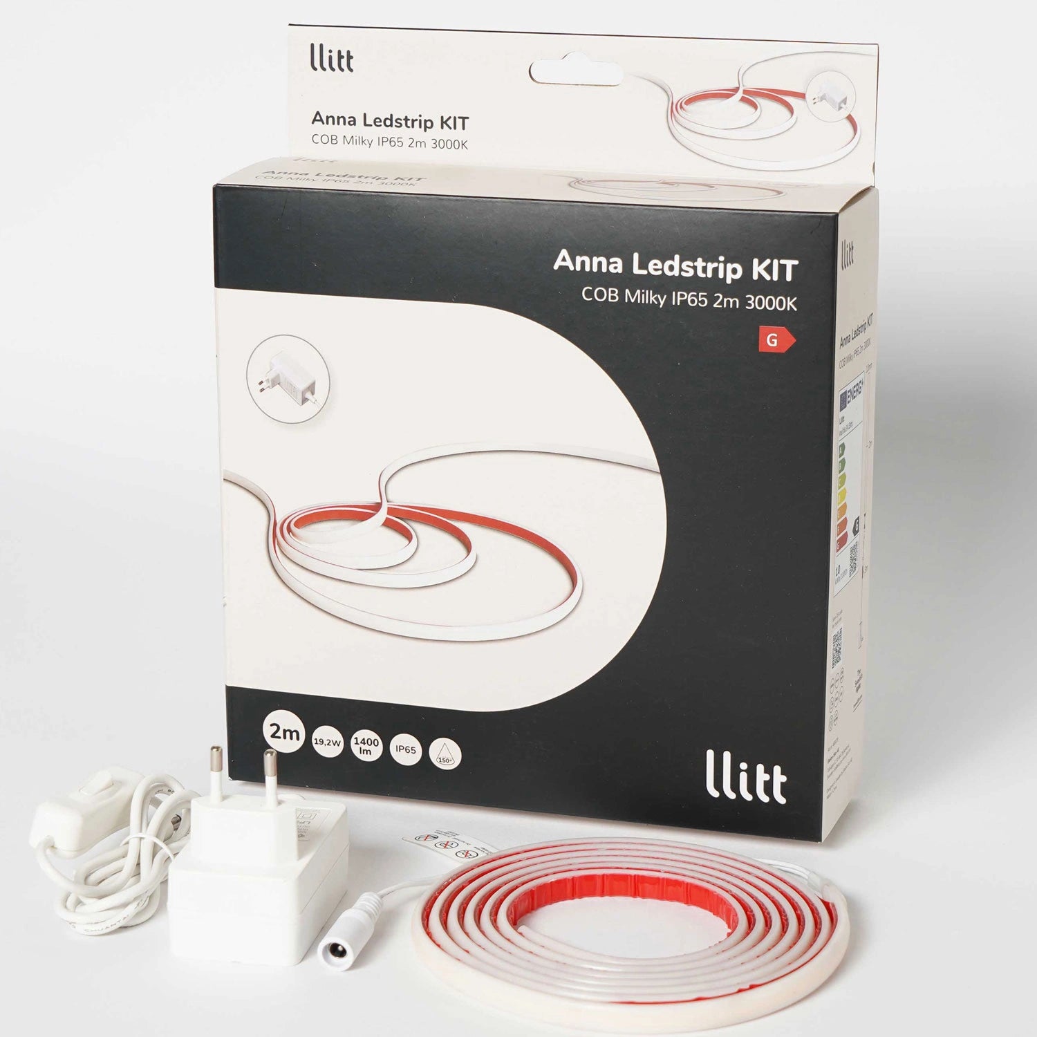 Anna Ledstrip kit COB-LED Milky IP65 2m 3000K