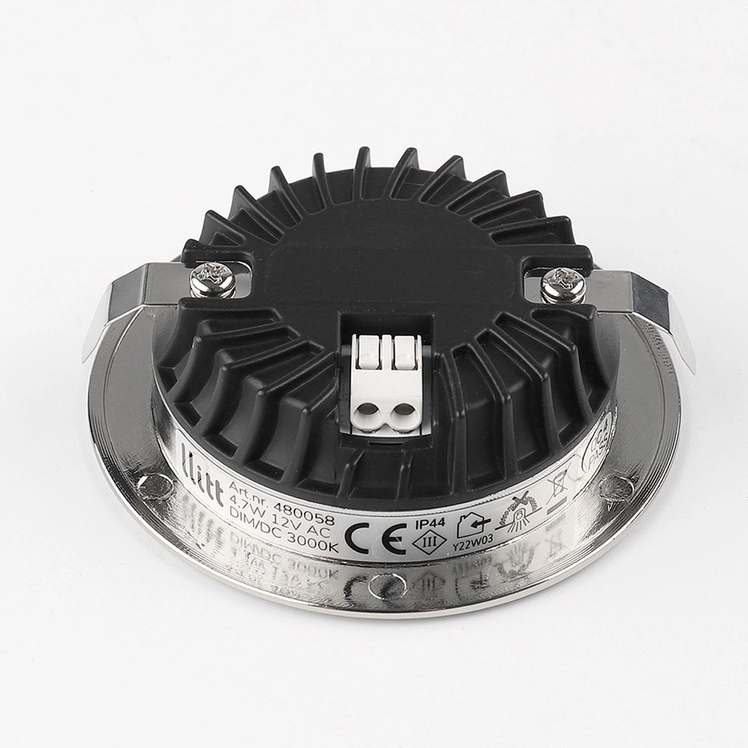 Alice 12V Infälld downlight 3000K IP44 340lm Borstad stål 1-pack
