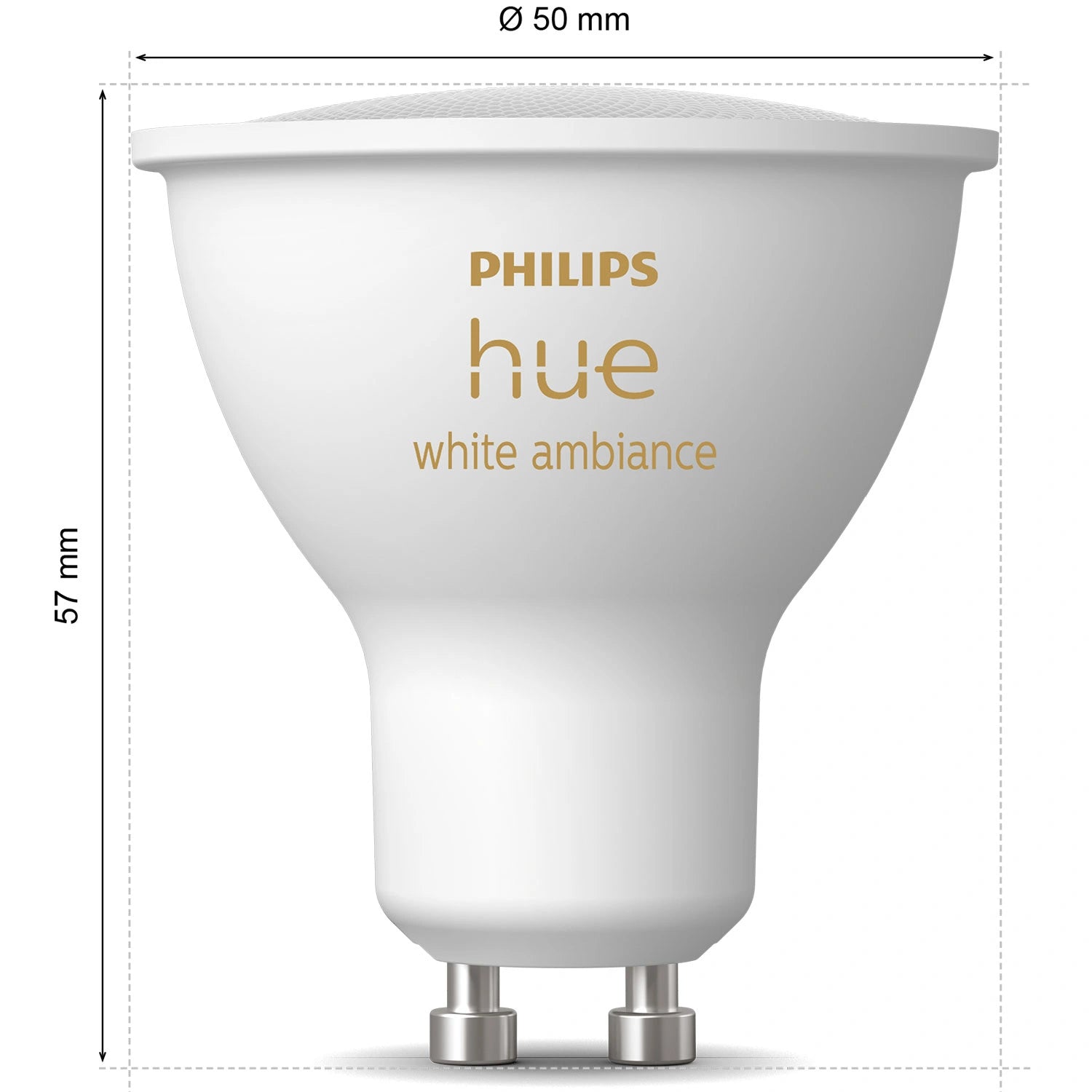 White Ambiance GU10 400lm 1-pack