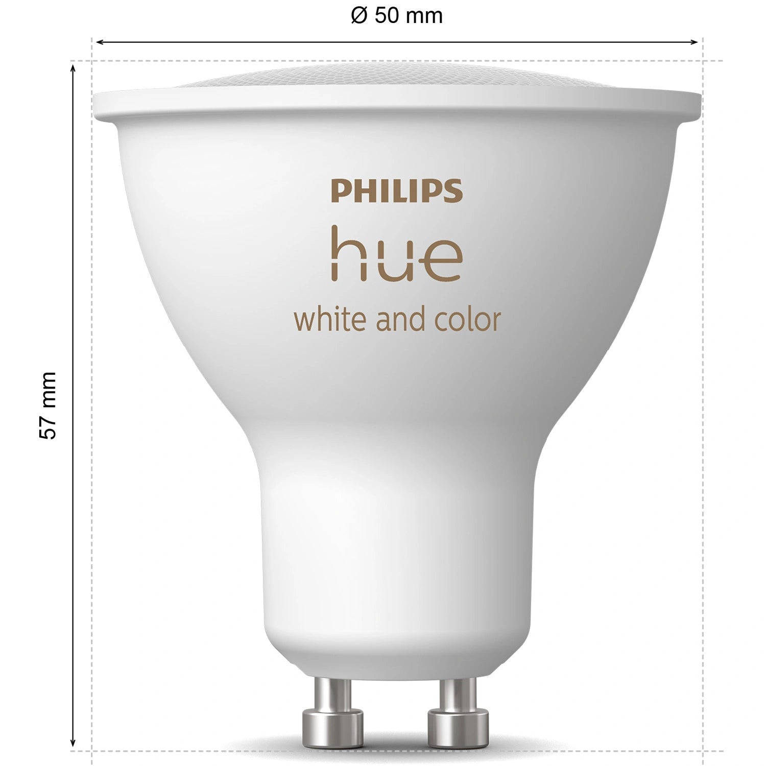 White and Color Ambiance GU10 400lm 1-pack