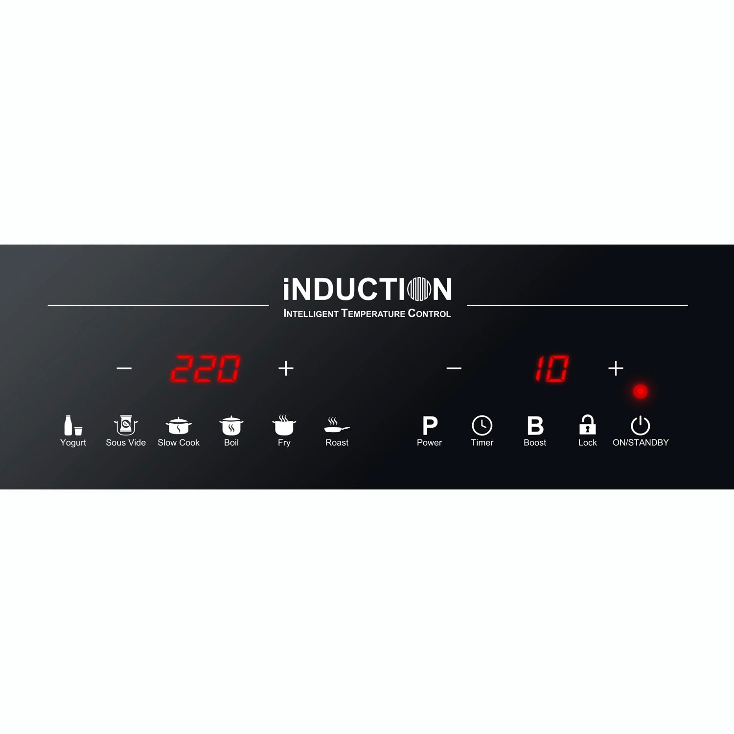 Induktionsplatta m. temp sensor CTS 2000/IN Touch Control