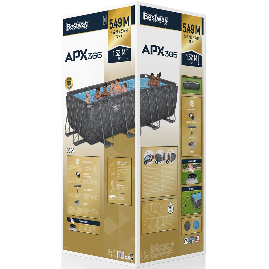 Pool Set APX 365 Rectangular 5,49m x 2,74m x 1,32m