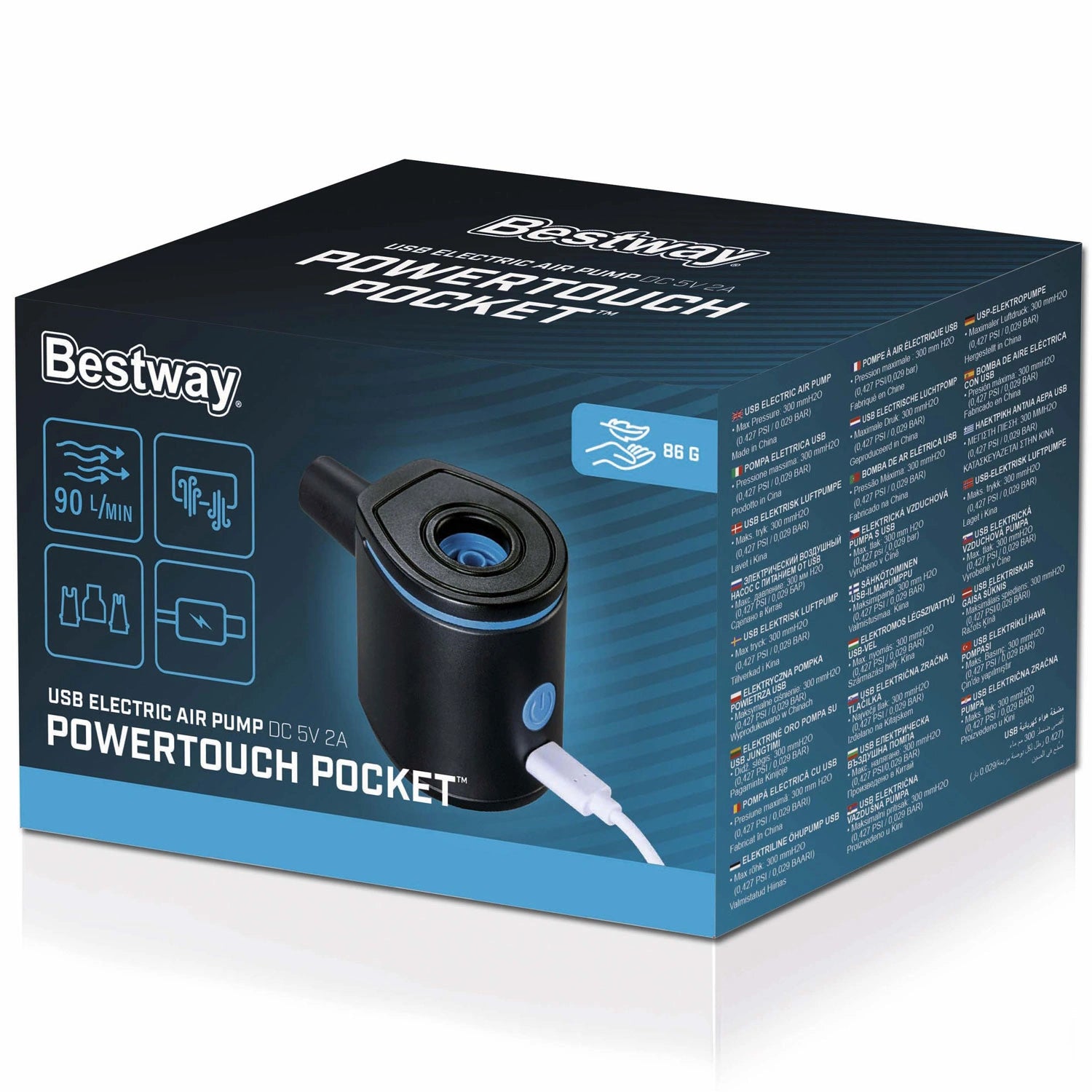 Luftpump Powertouch USB Elektrisk