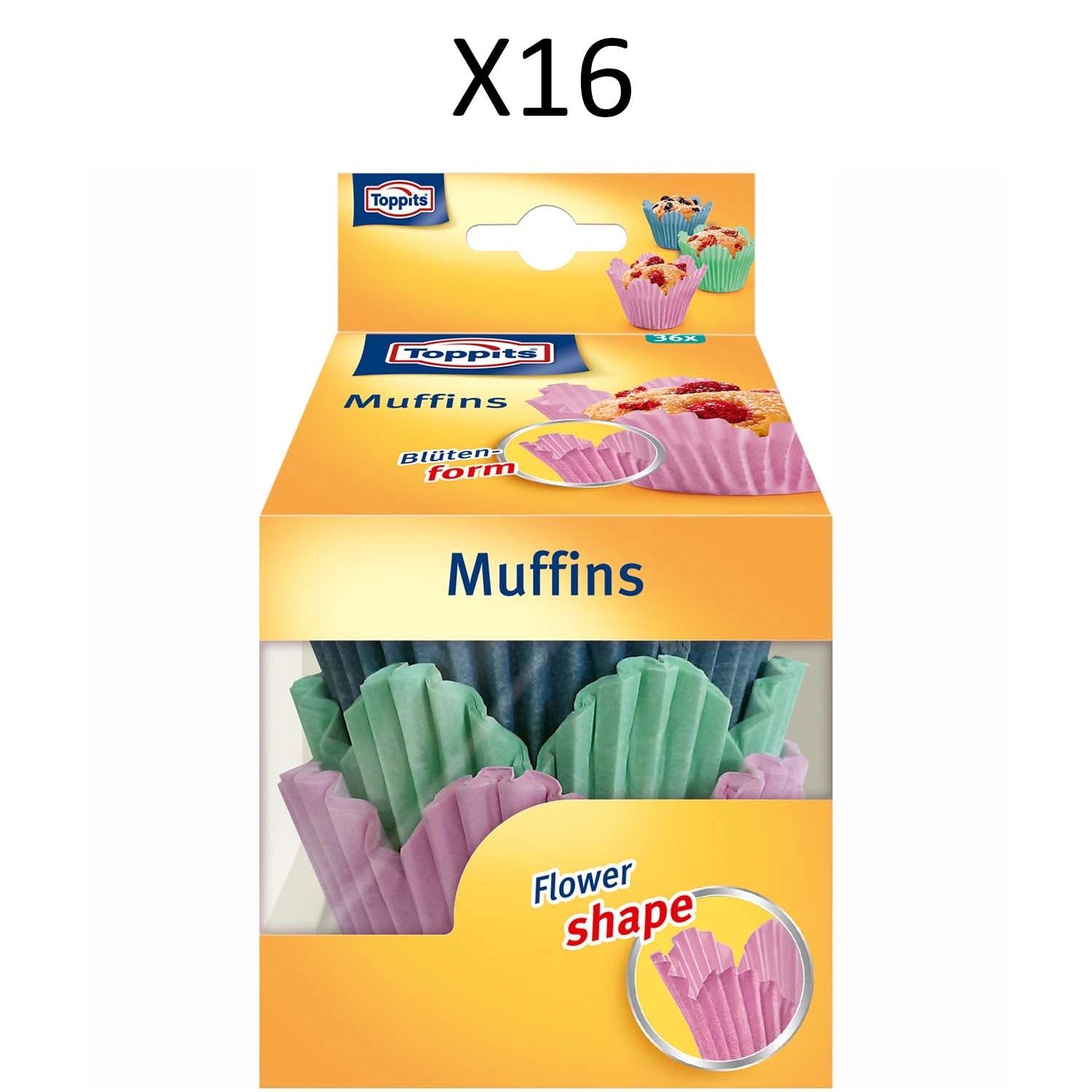 Muffinsformar Flower Shape 36-P 16st DFP