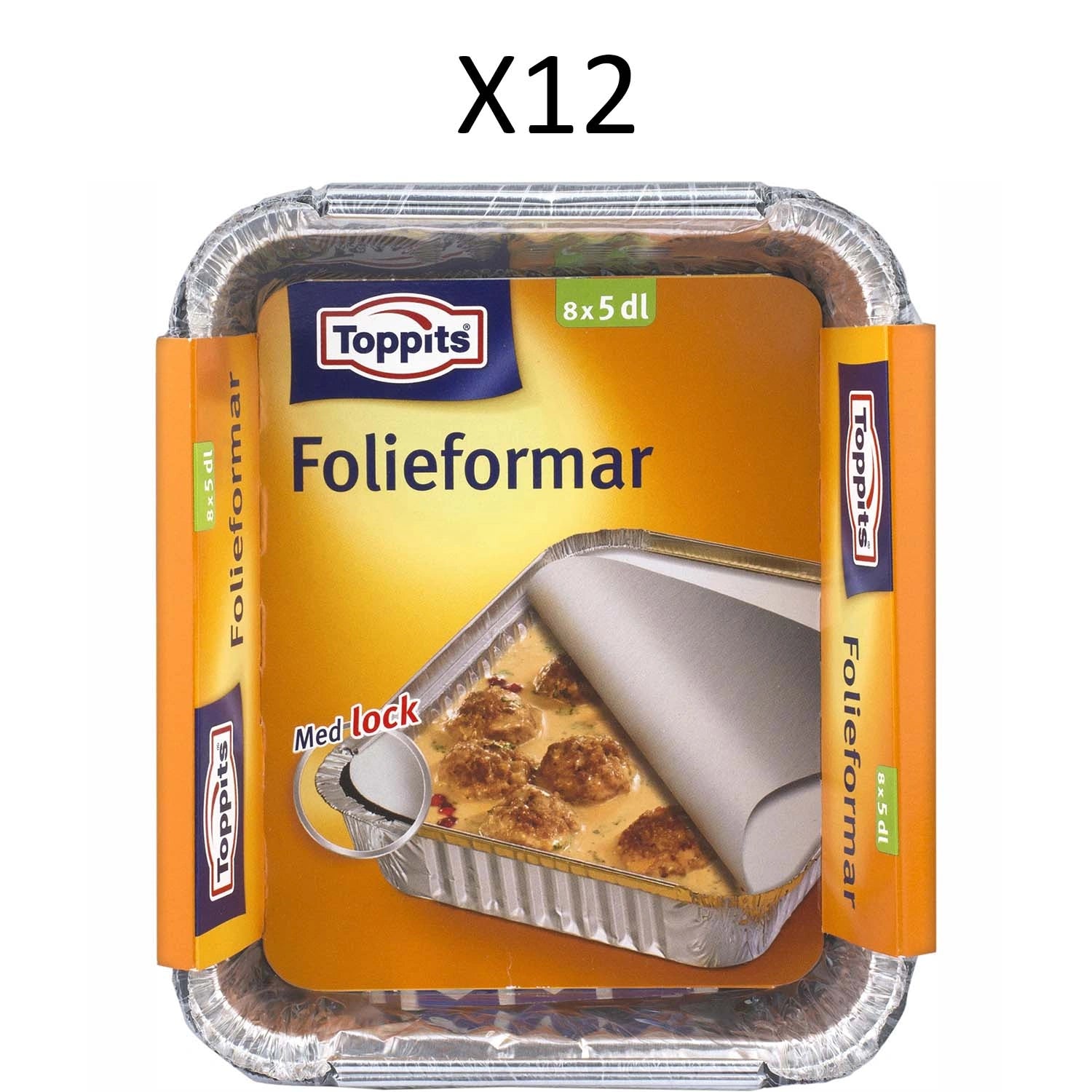 Folieformar med Lock 5dl 12st DFP