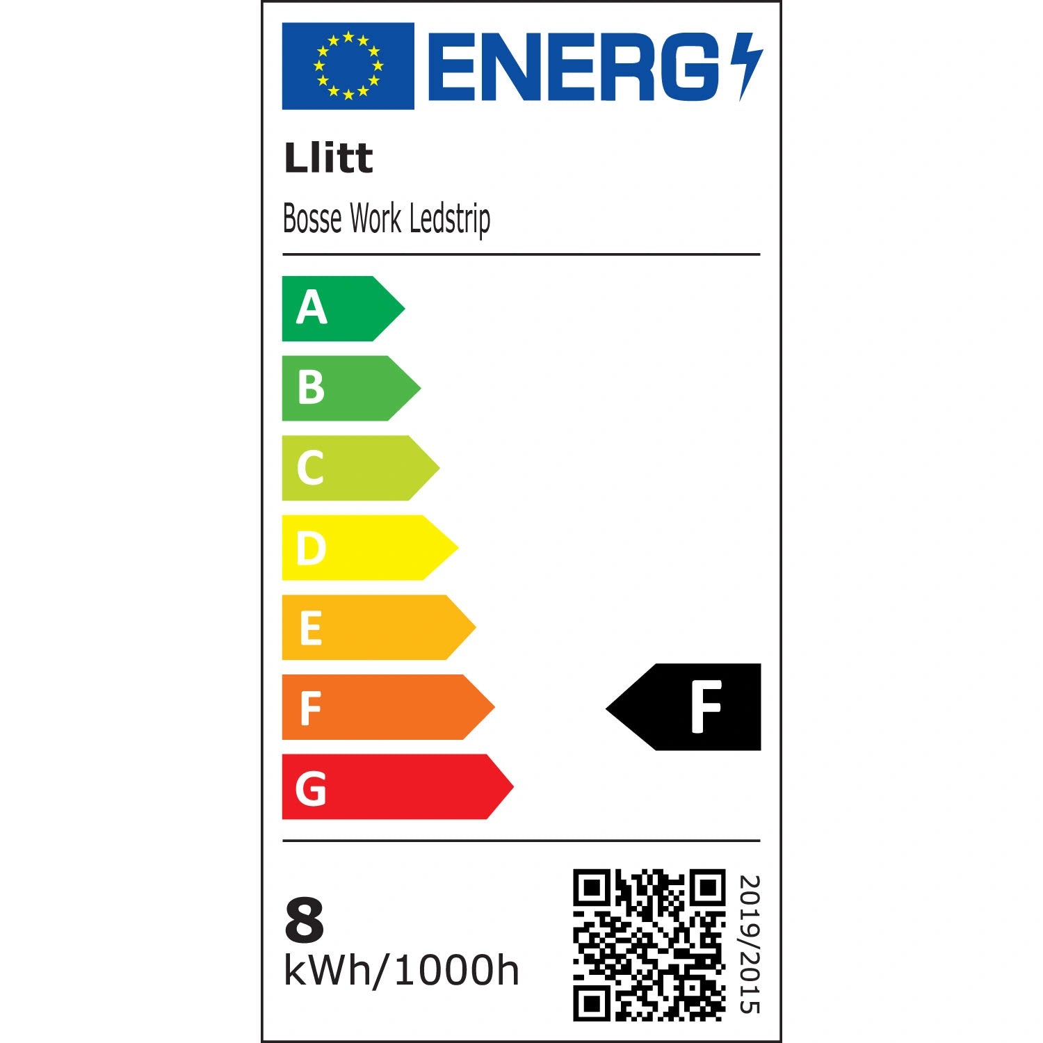Bosse Work Ledstrip arbetsbelysning 10m IP65 4000K 80W 8000lm