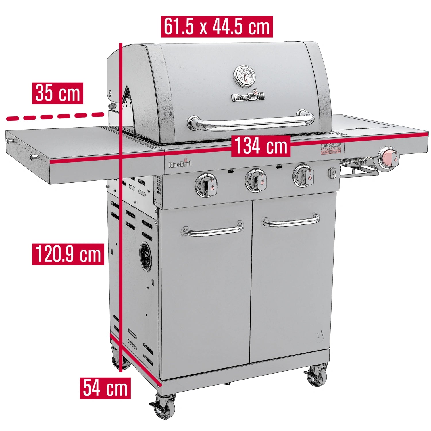 Gasolgrill Professional POWER EDITION 3 140984