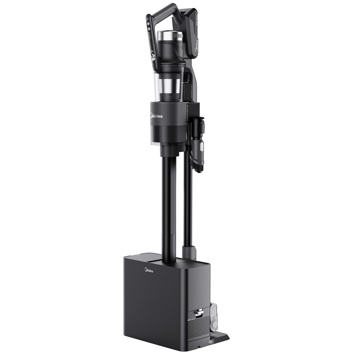 Skaftdammsugare med Tömningsstation, 350W BLDC Motor