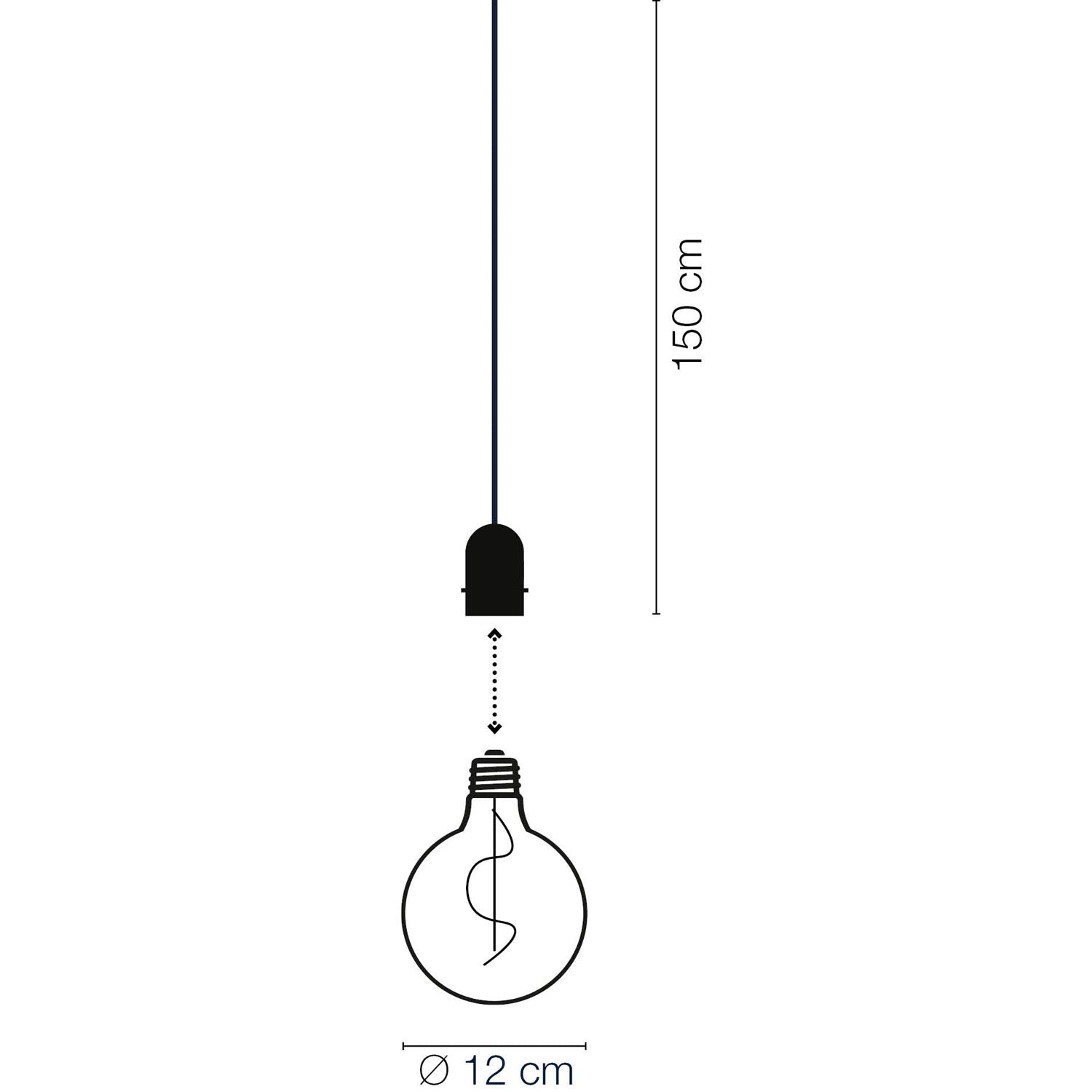 Penny Pendellampa Gravity + DecoBulb XL Varmvit