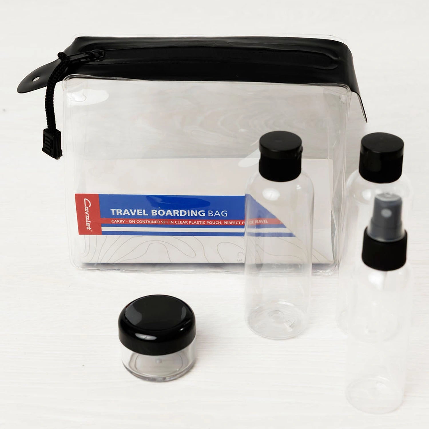 Resekit 5 (Nackkudde, Reseflaskor, Bagagetag Blå, Bagagerem, Sovmask)