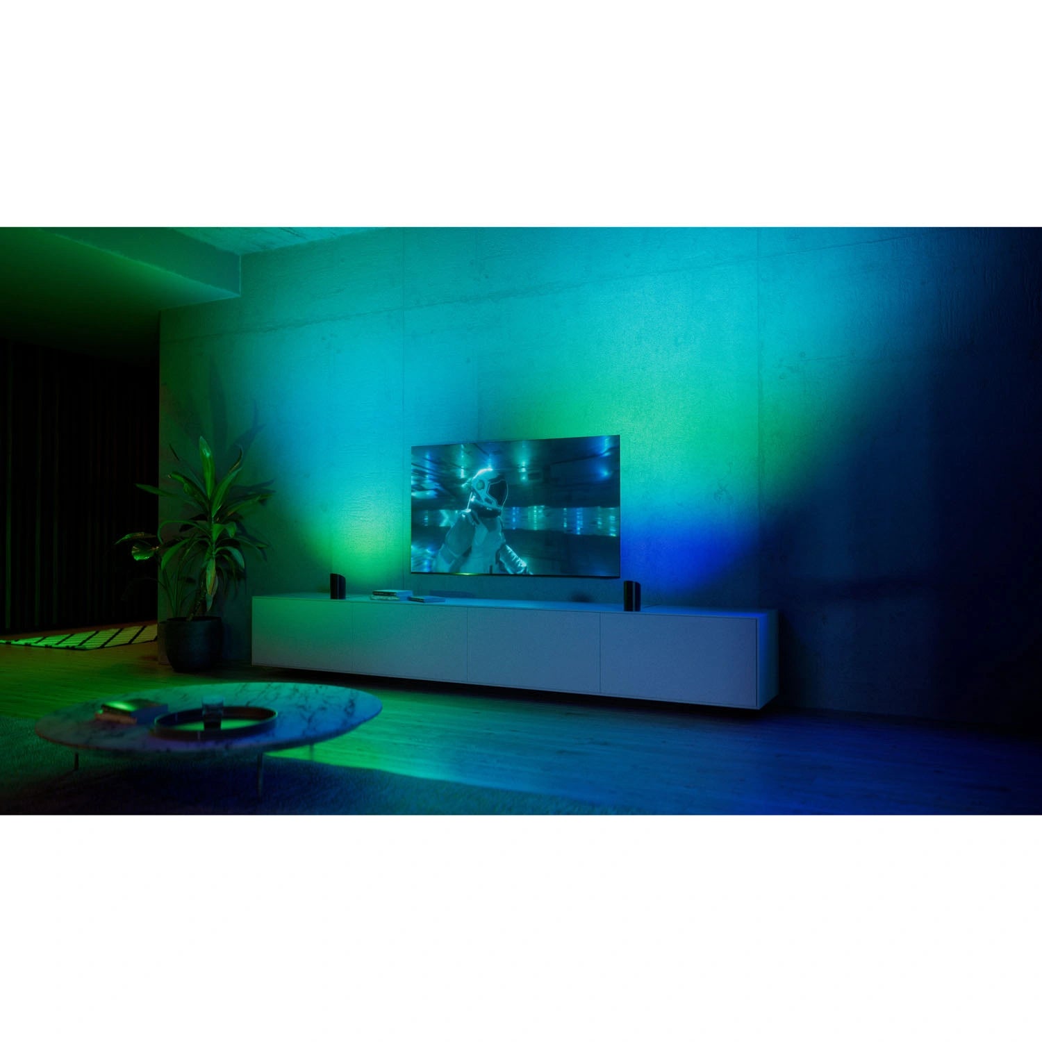 Play Wall washer White and Color Ambiance Svart