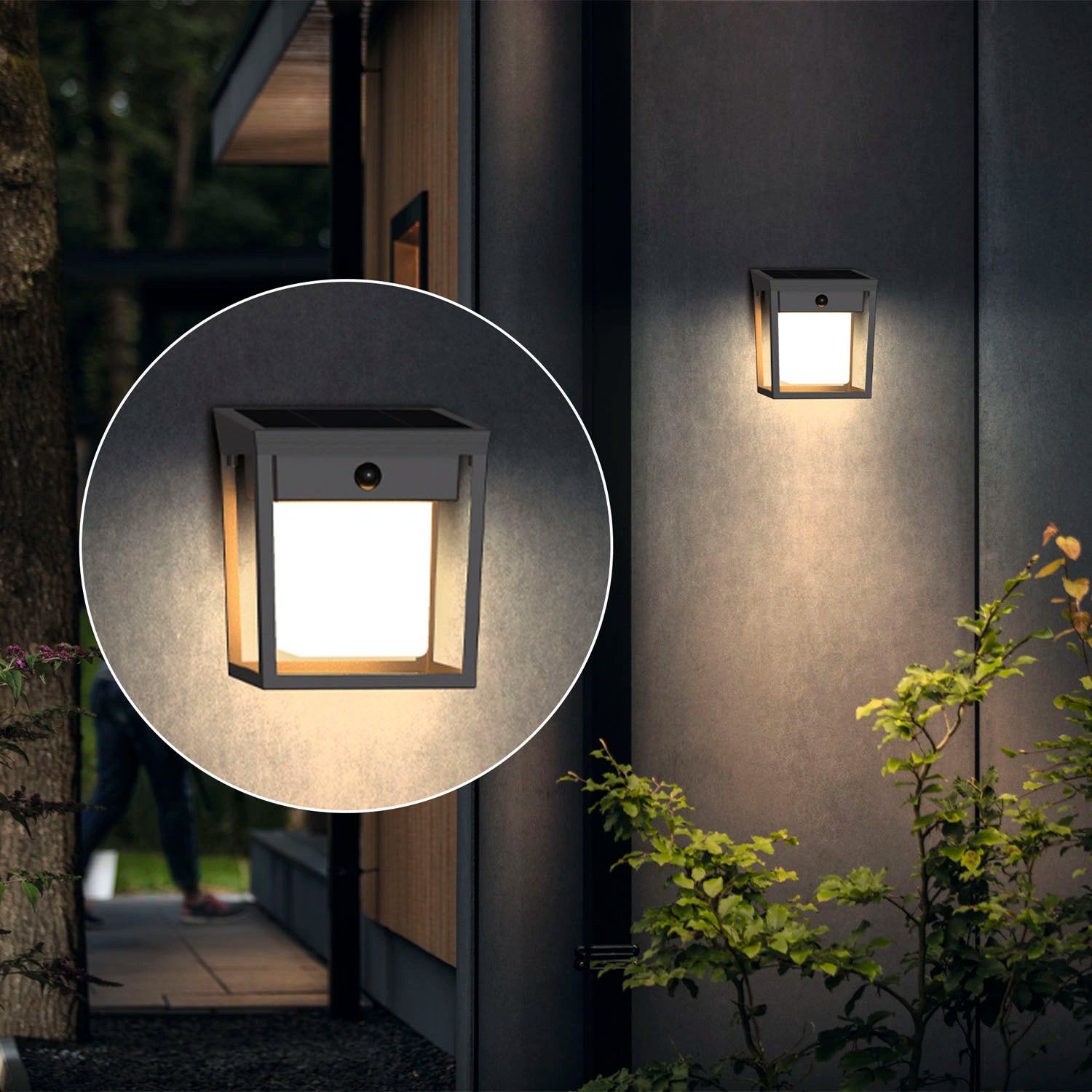Blaise Vägglampa Solcell LED 250/20lm Svart