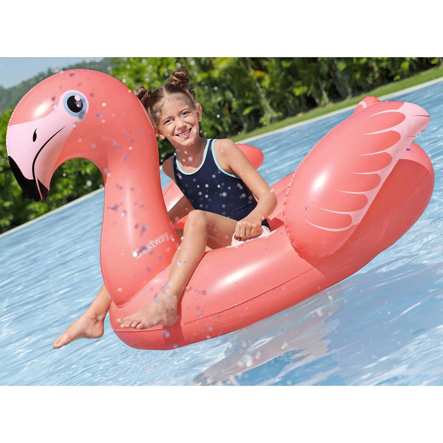 Badmadrass Fancy Flamingo 1,38 x 1,07 m