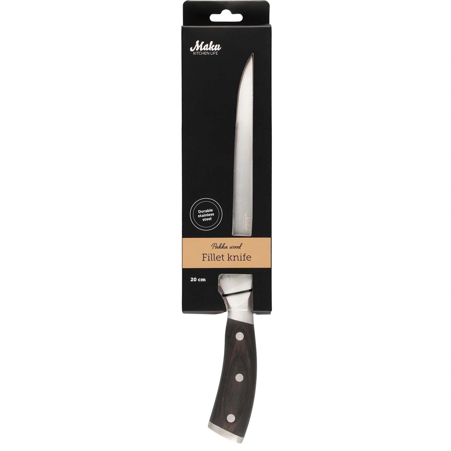 Filékniv Pakka wood 20 cm