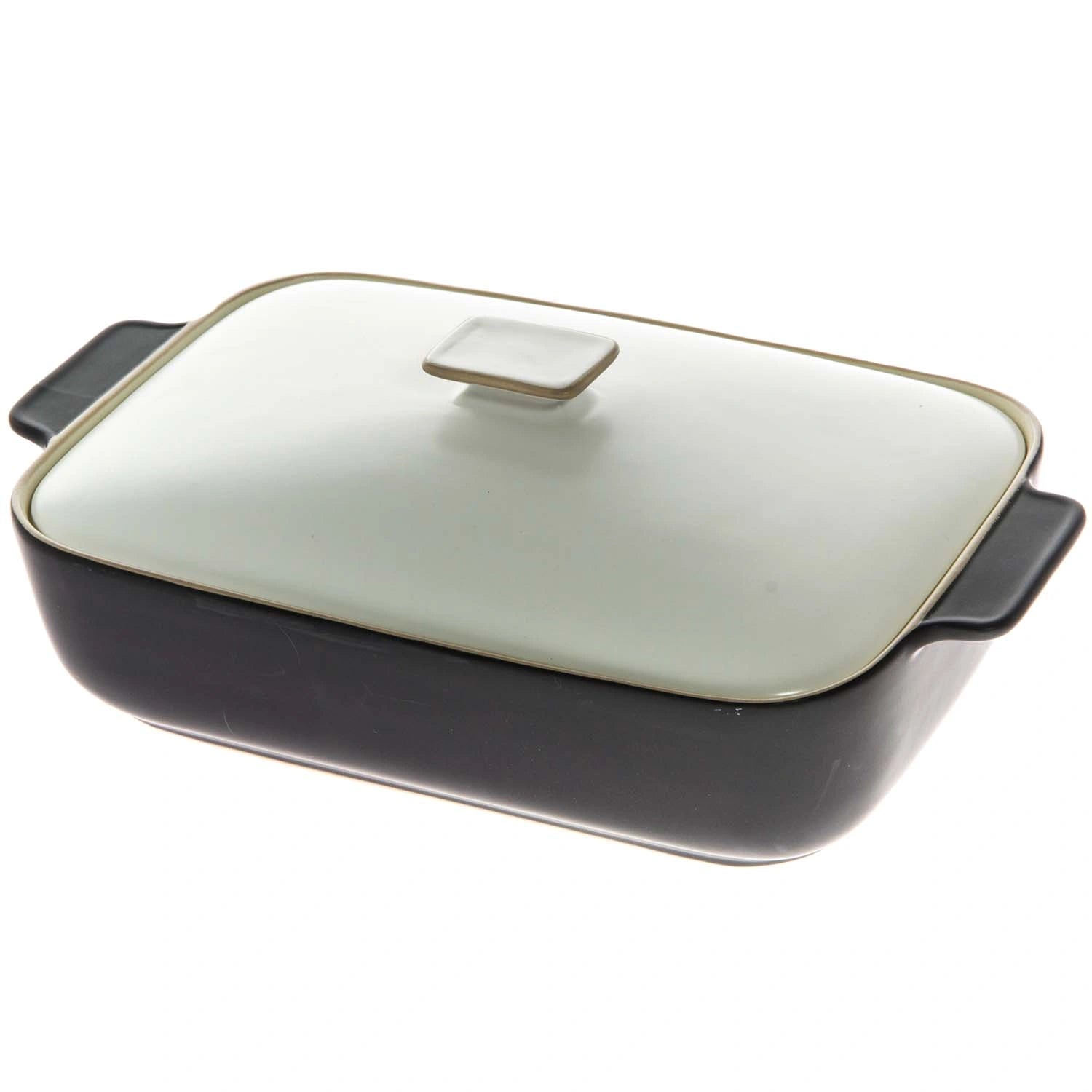 Ugnsform keramik med lock 3 L