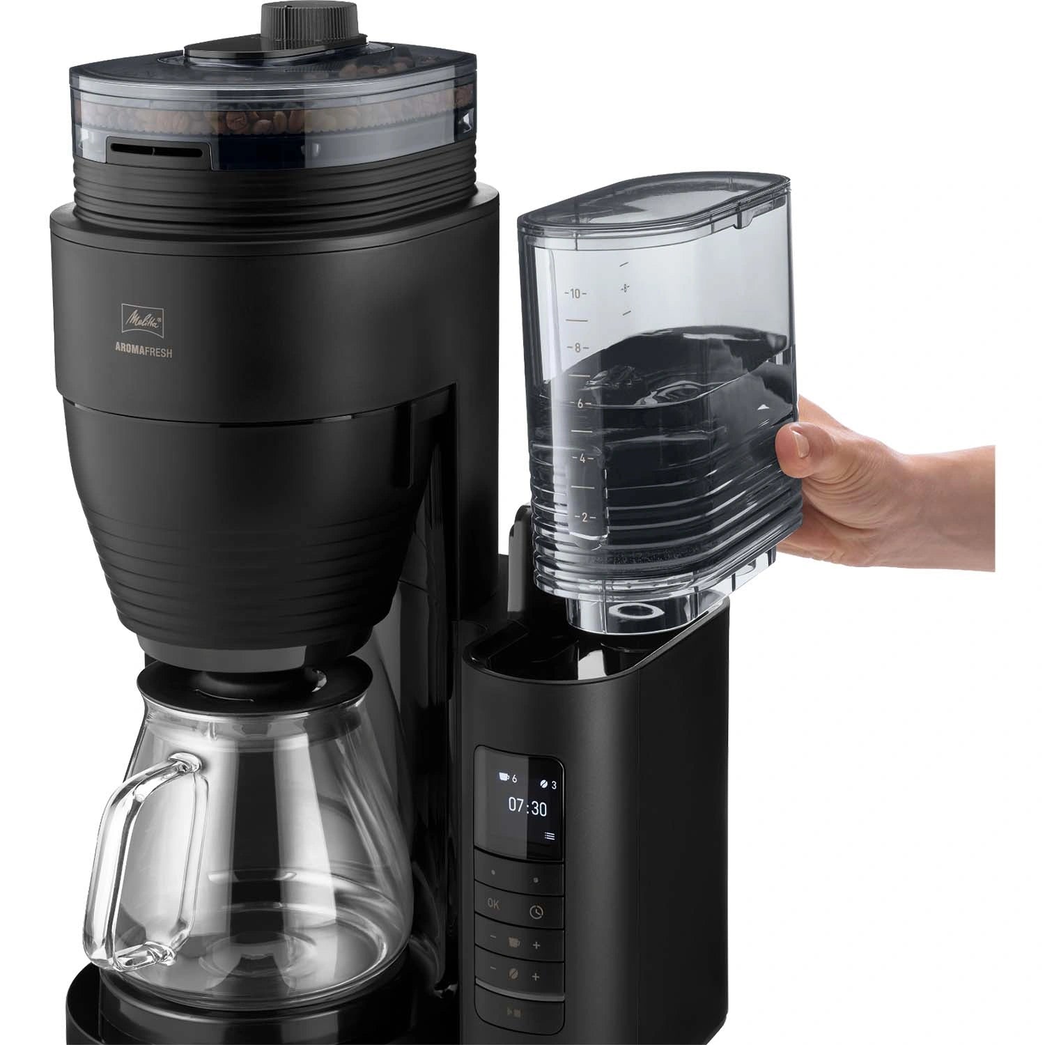 Kaffebryggare Aromafresh Glass Pro svart